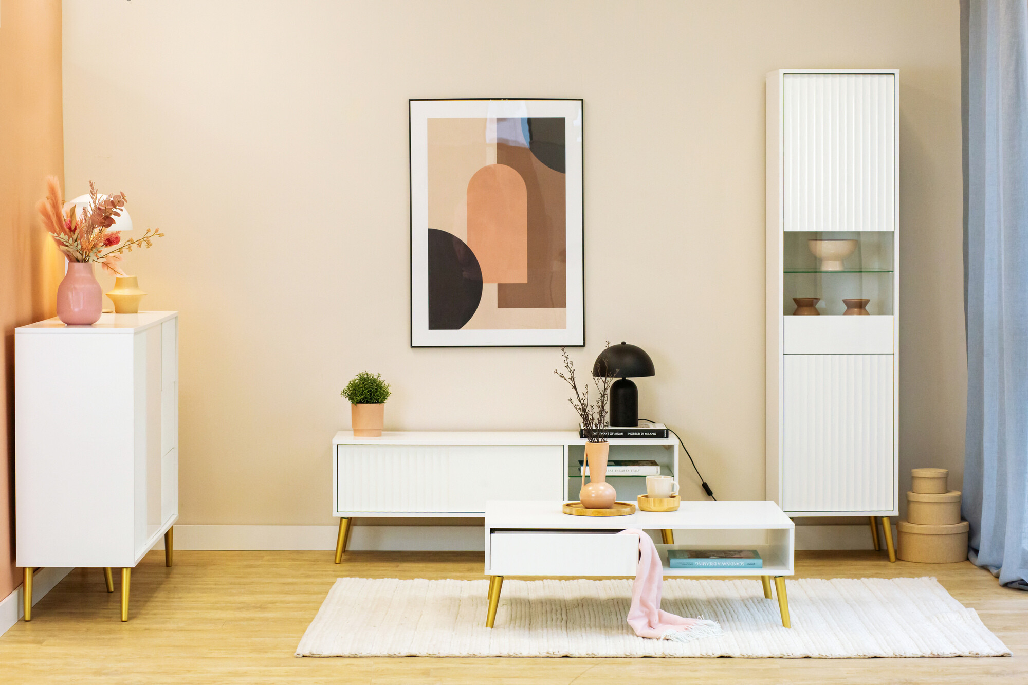 Riiul Cirferi 107 (Valge + Kuldne)