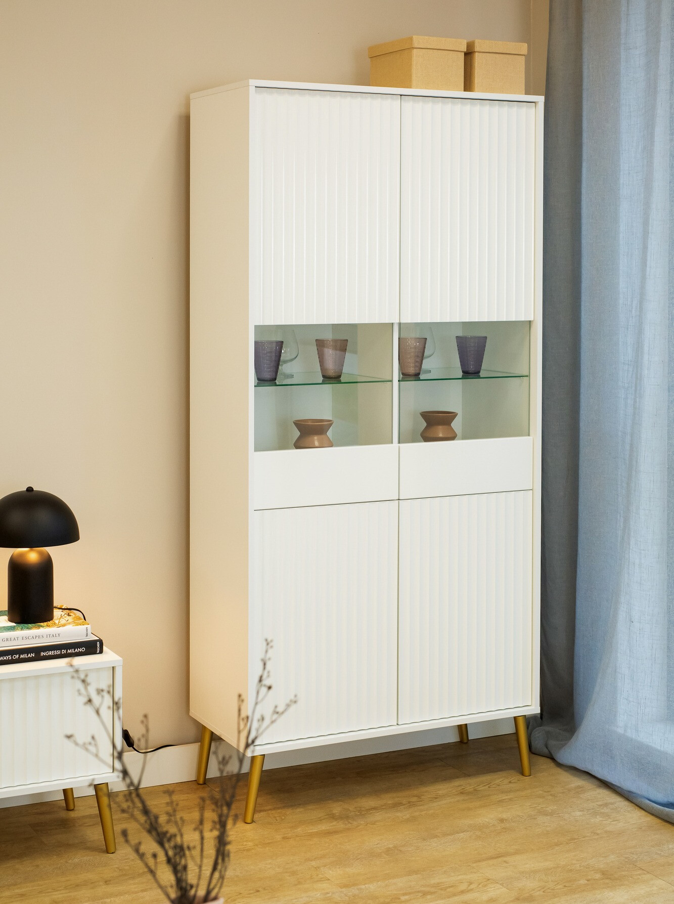 Riiul Cirferi 108 (Valge + Kuldne)