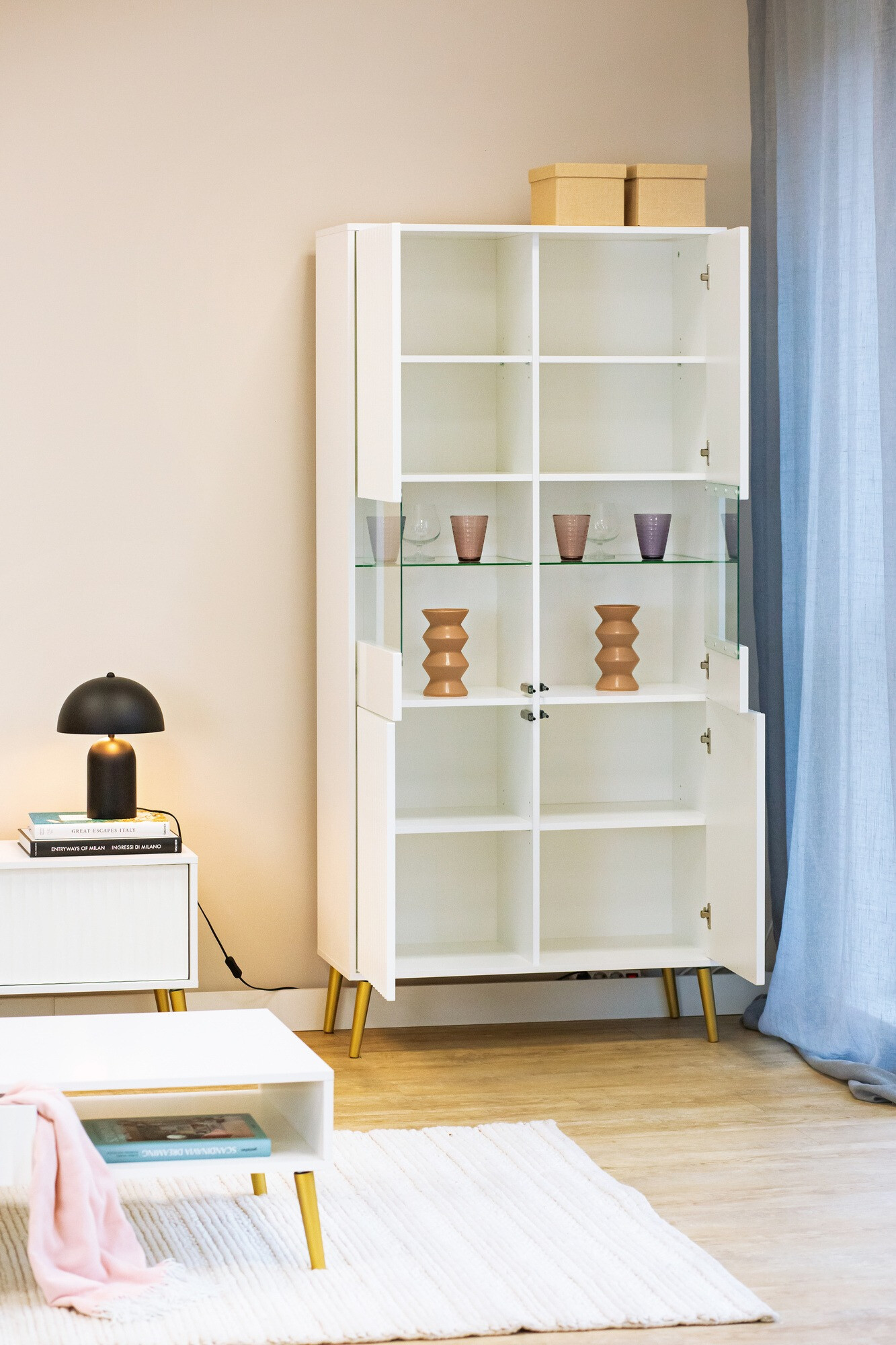 Riiul Cirferi 108 (Valge + Kuldne)