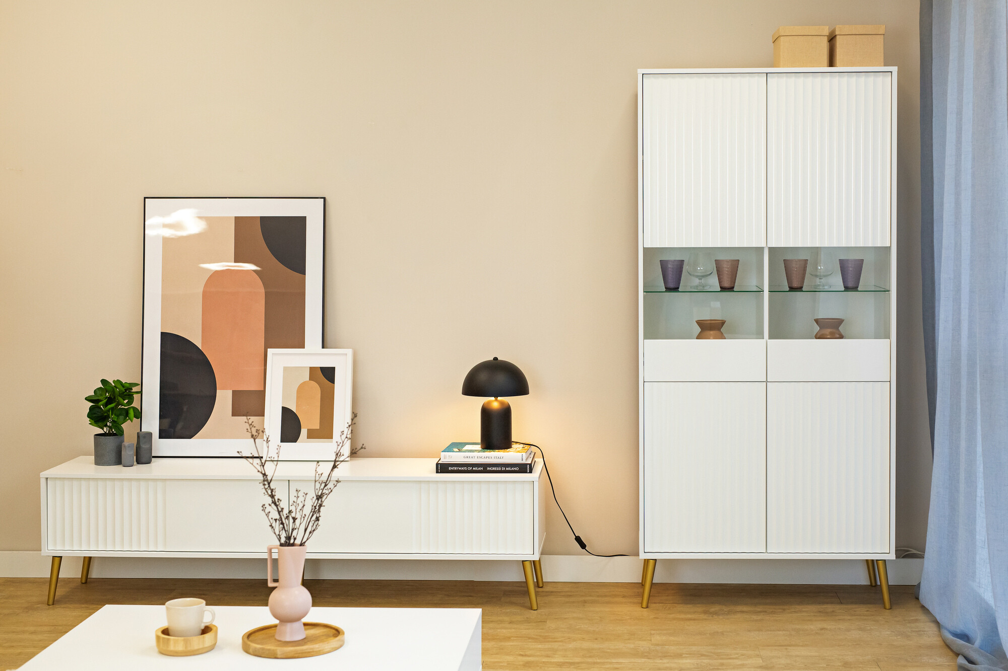 Riiul Cirferi 108 (Valge + Kuldne)