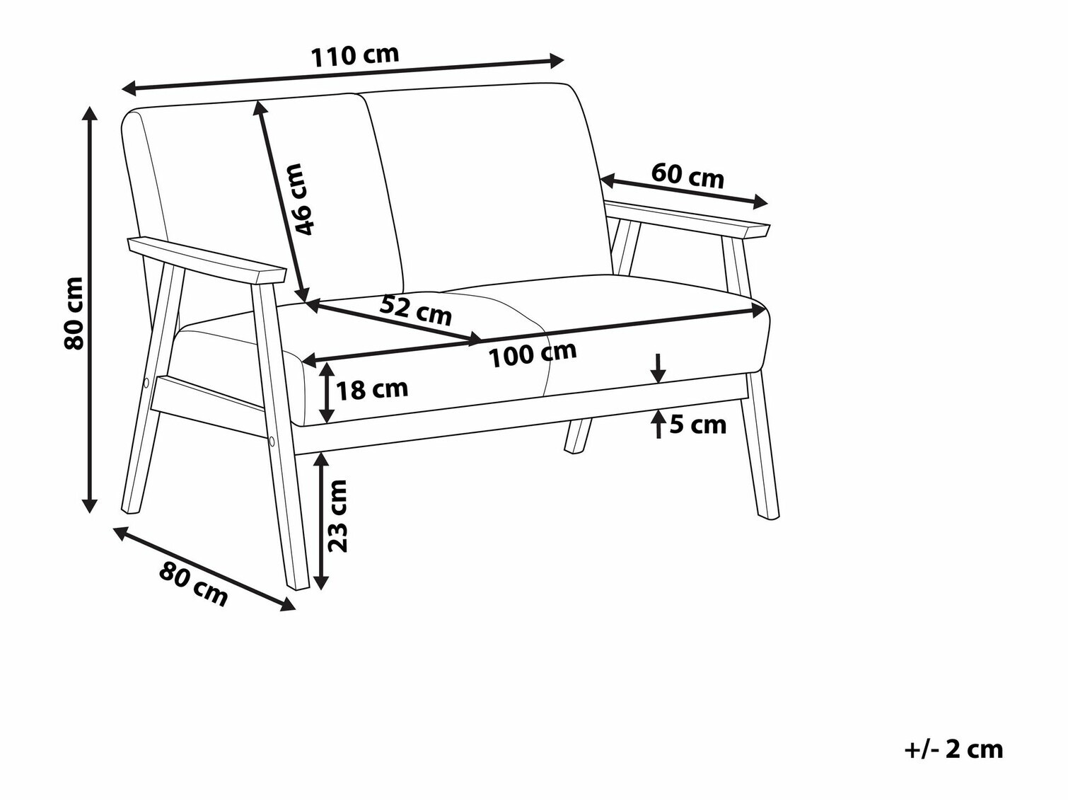 Diivan Berwyn 1323 (Pruun)