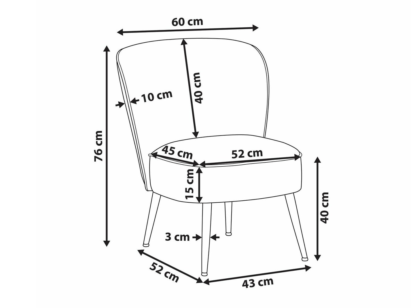 Tugitool Berwyn 1314 (Valge)