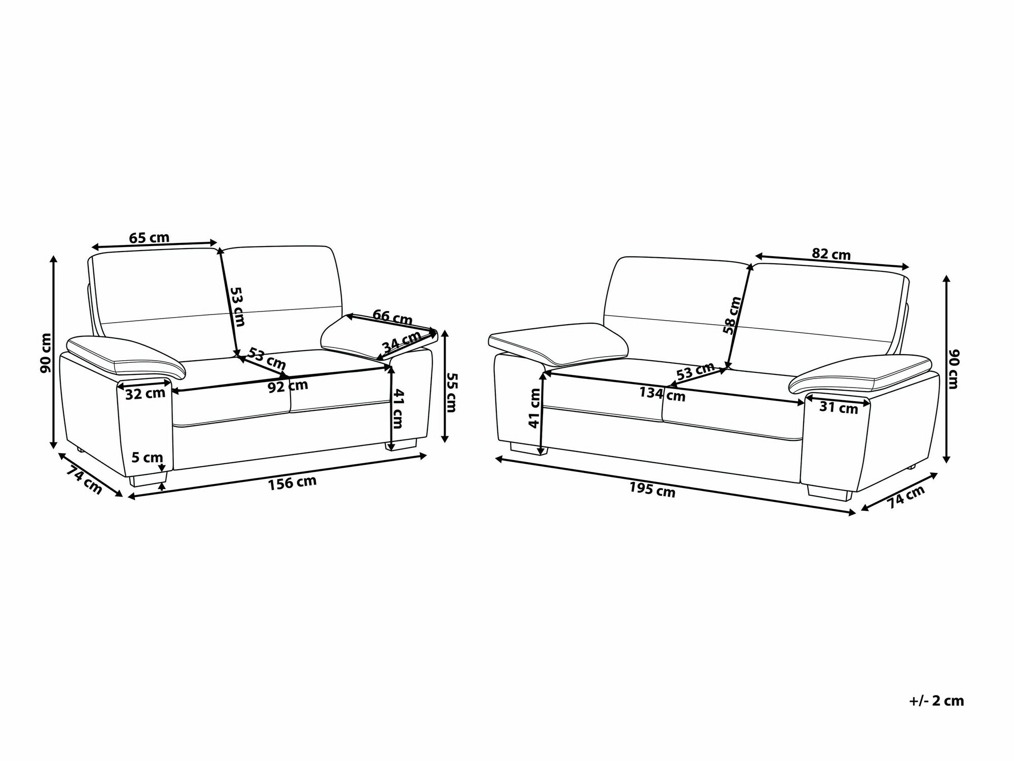 Pehme mööbli komplekt Berwyn 1328 (Pruun)