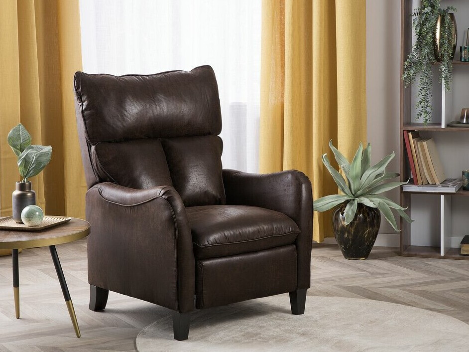 Tugitool recliner Berwyn 1329 (Must + Tumepruun)