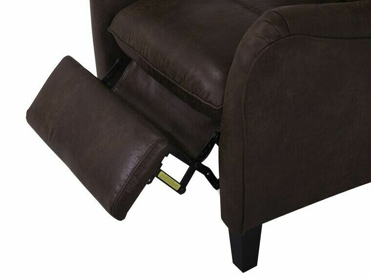 Tugitool recliner Berwyn 1329 (Must + Tumepruun)