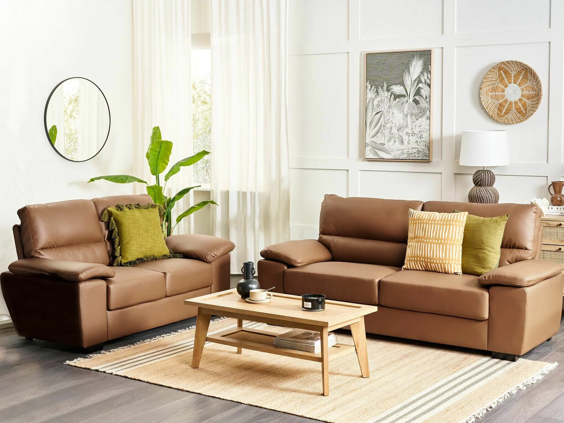 Pehme mööbli komplekt Berwyn 1328 (Pruun)