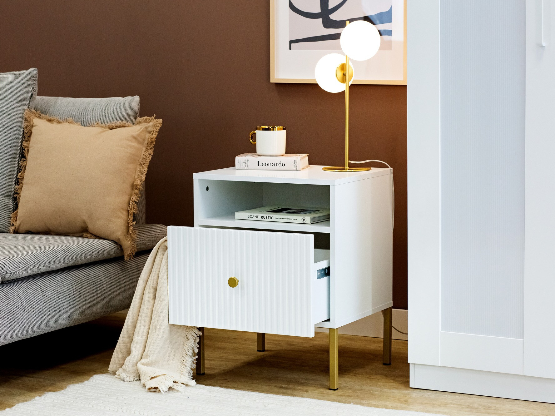 Öökapp Etliva 106 (Valge + Kuldne)