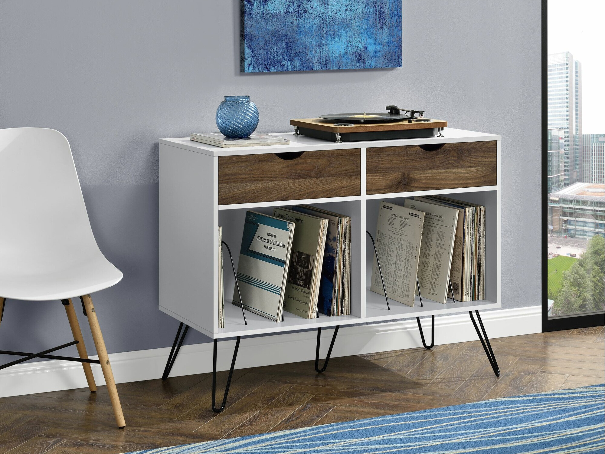 Riiul Tulsa 671 (Valge + Tamm)