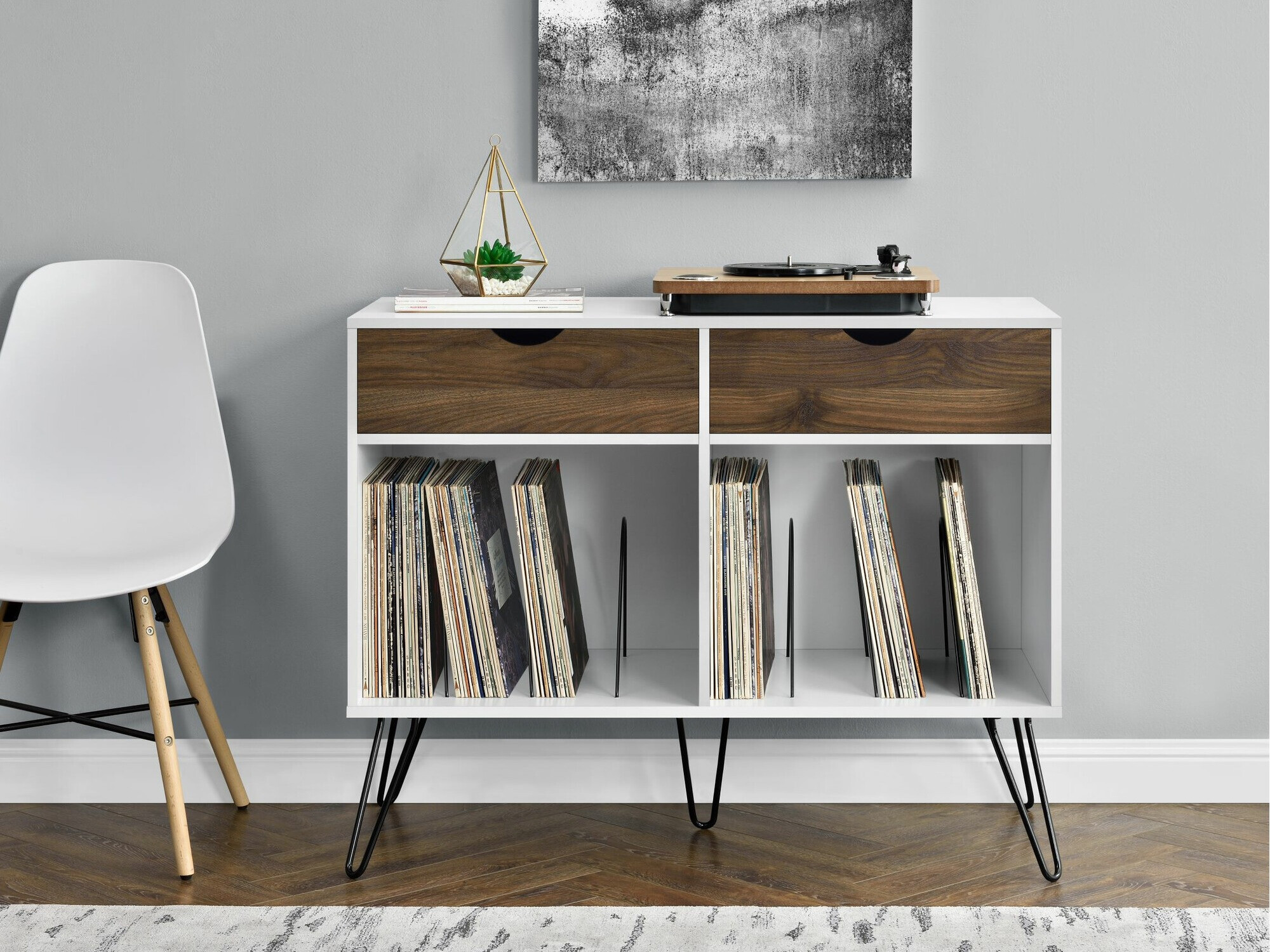 Riiul Tulsa 671 (Valge + Tamm)