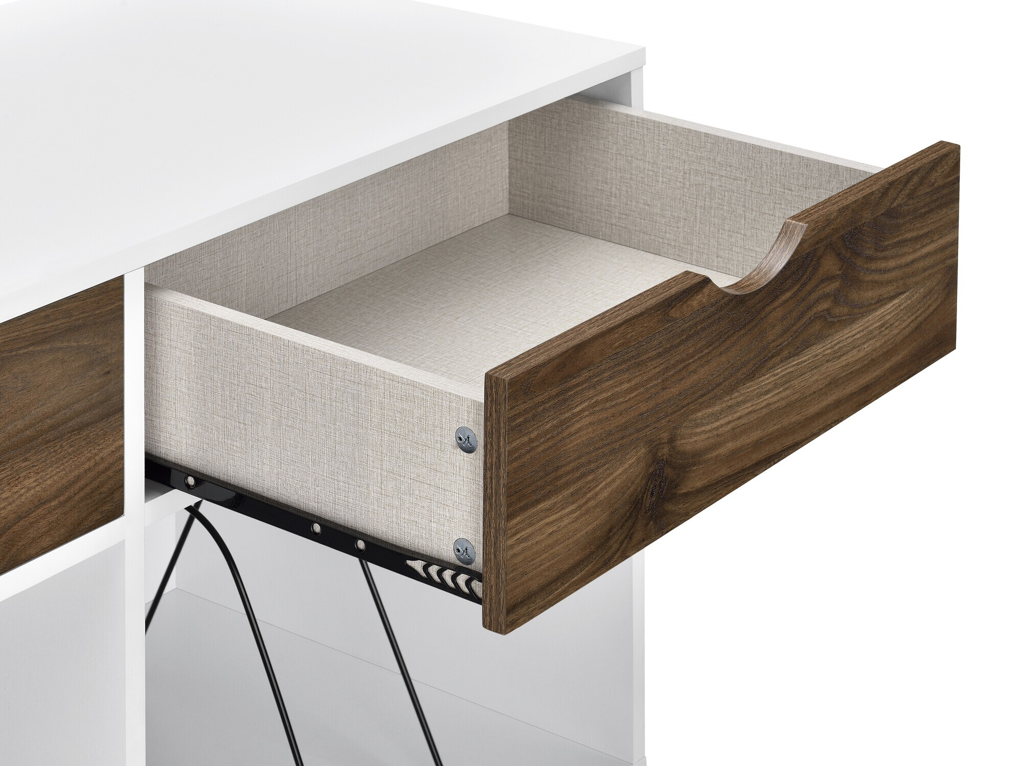 Riiul Tulsa 671 (Valge + Tamm)