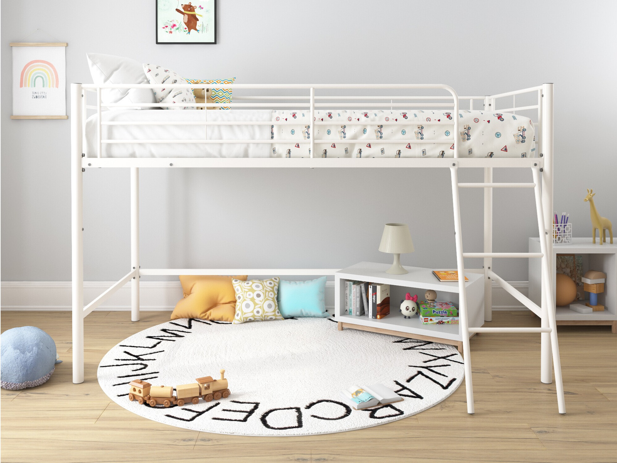 Kõrge voodi Denton 1224 (Valge)