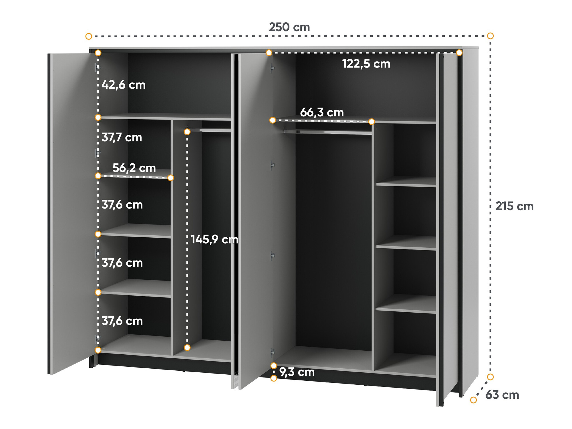 Riidekapp Almela 100