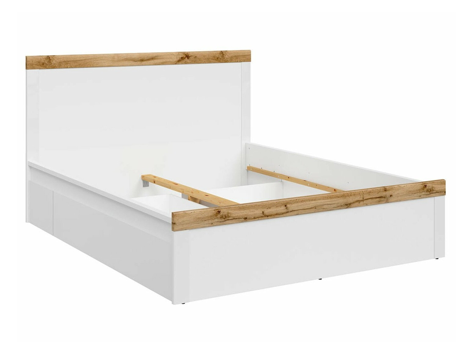 Voodi Sonsoru 138 (Valge + Tamm)