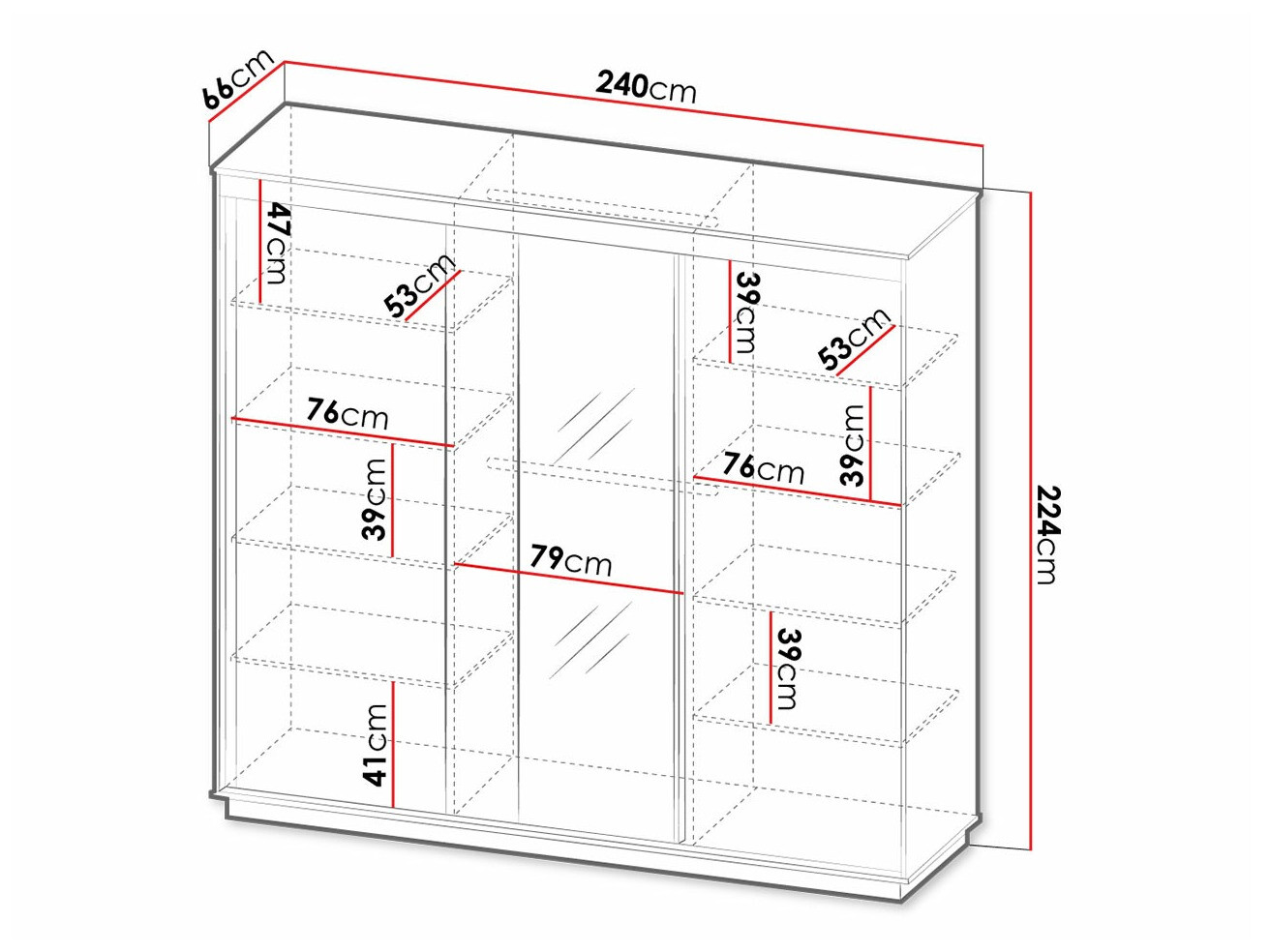 Riidekapp Tenodeu 123