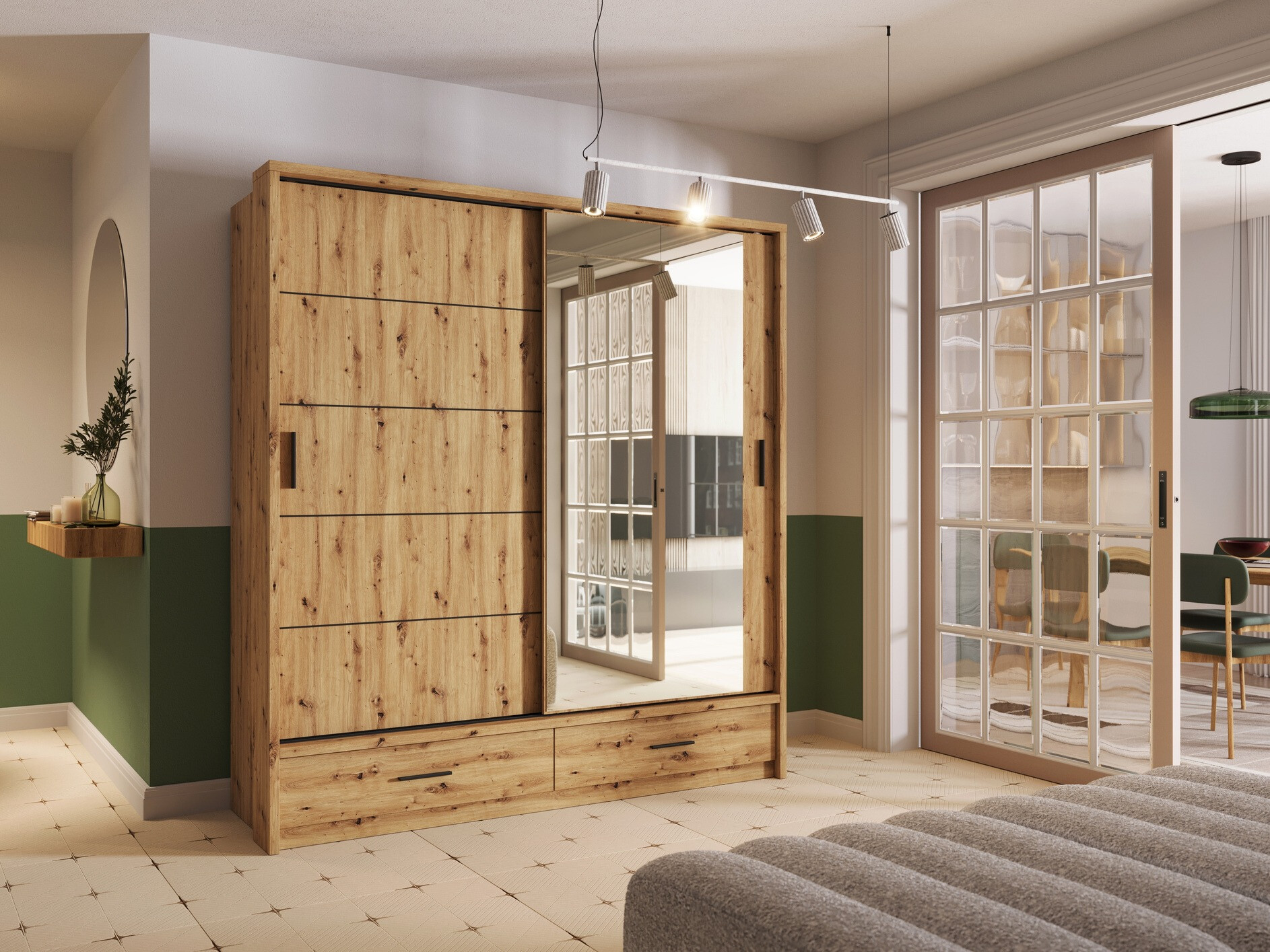 Riidekapp Fresno 104 (Artisan tamm)