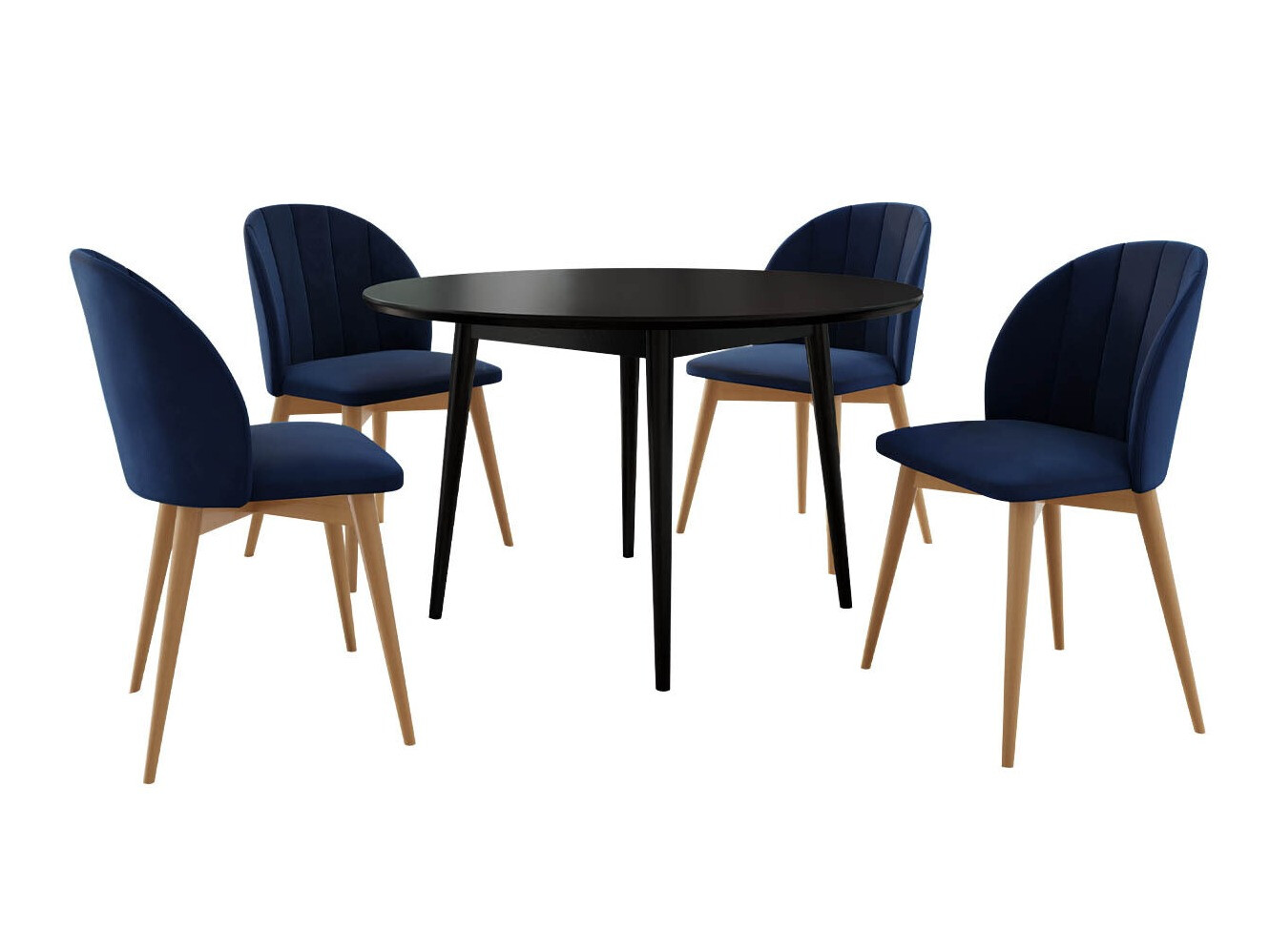 Söögitoakomplekt Racine 127 (Pruun + Magic Velvet 2216)