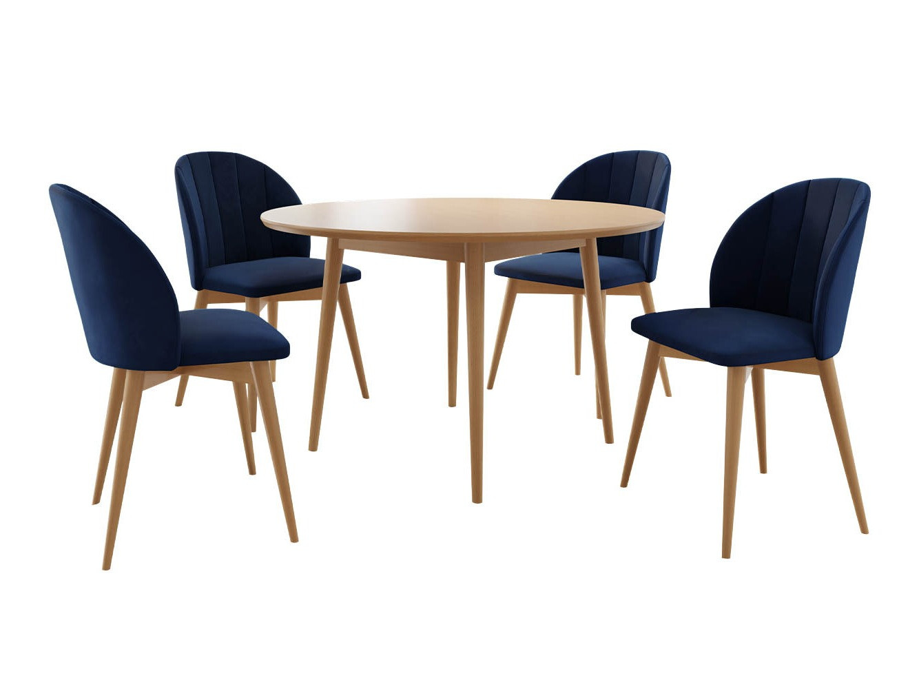 Söögitoakomplekt Racine 127 (Pruun + Magic Velvet 2216)