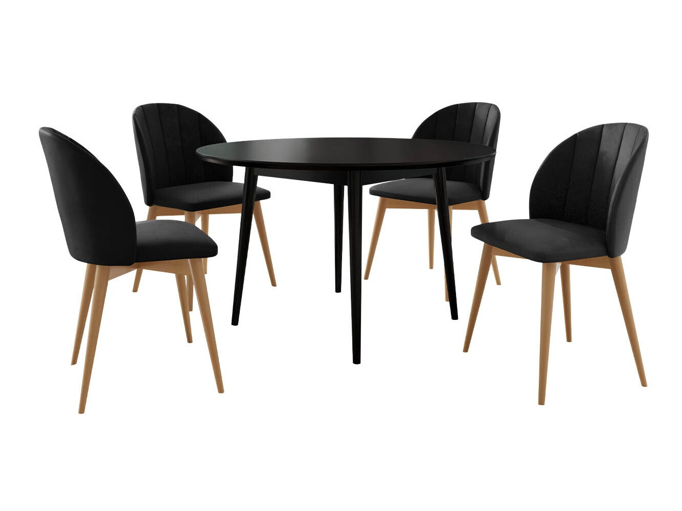 Söögitoakomplekt Racine 127 (Pruun + Magic Velvet 2219)