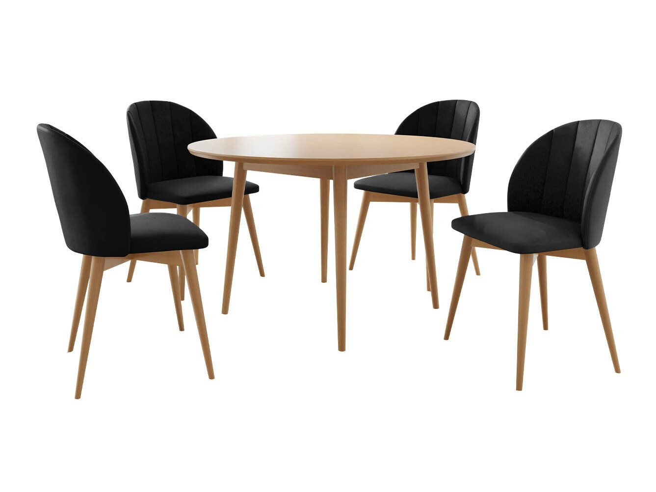 Söögitoakomplekt Racine 127 (Pruun + Magic Velvet 2219)