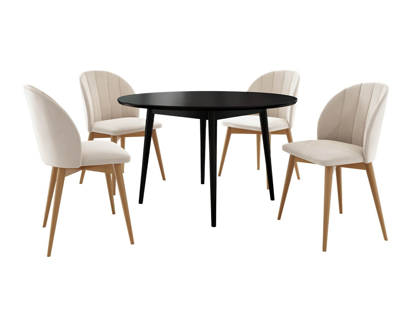 Söögitoakomplekt Racine 127 (Pruun + Magic Velvet 2250)