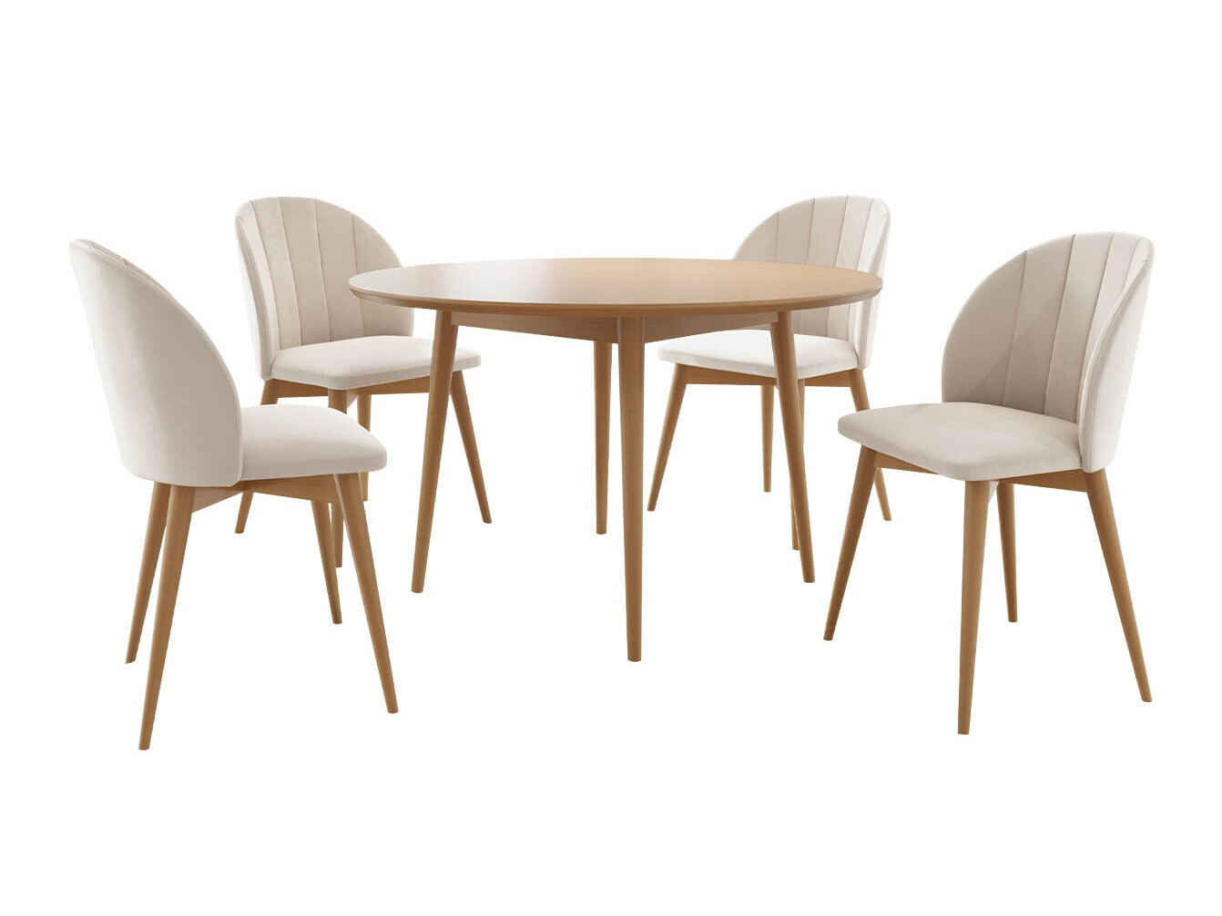 Söögitoakomplekt Racine 127 (Pruun + Magic Velvet 2250)