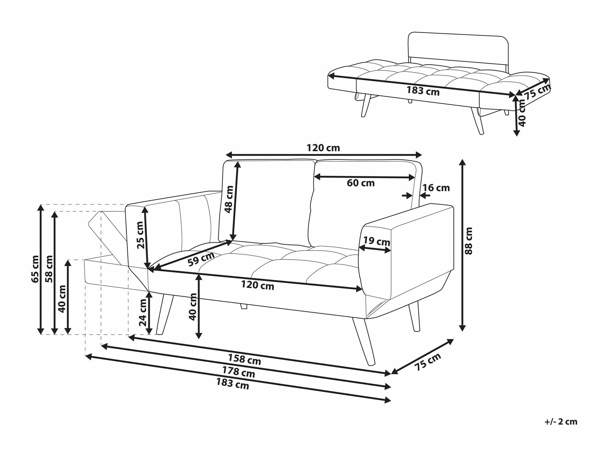Diivan Berwyn 446 (Tumesinine)