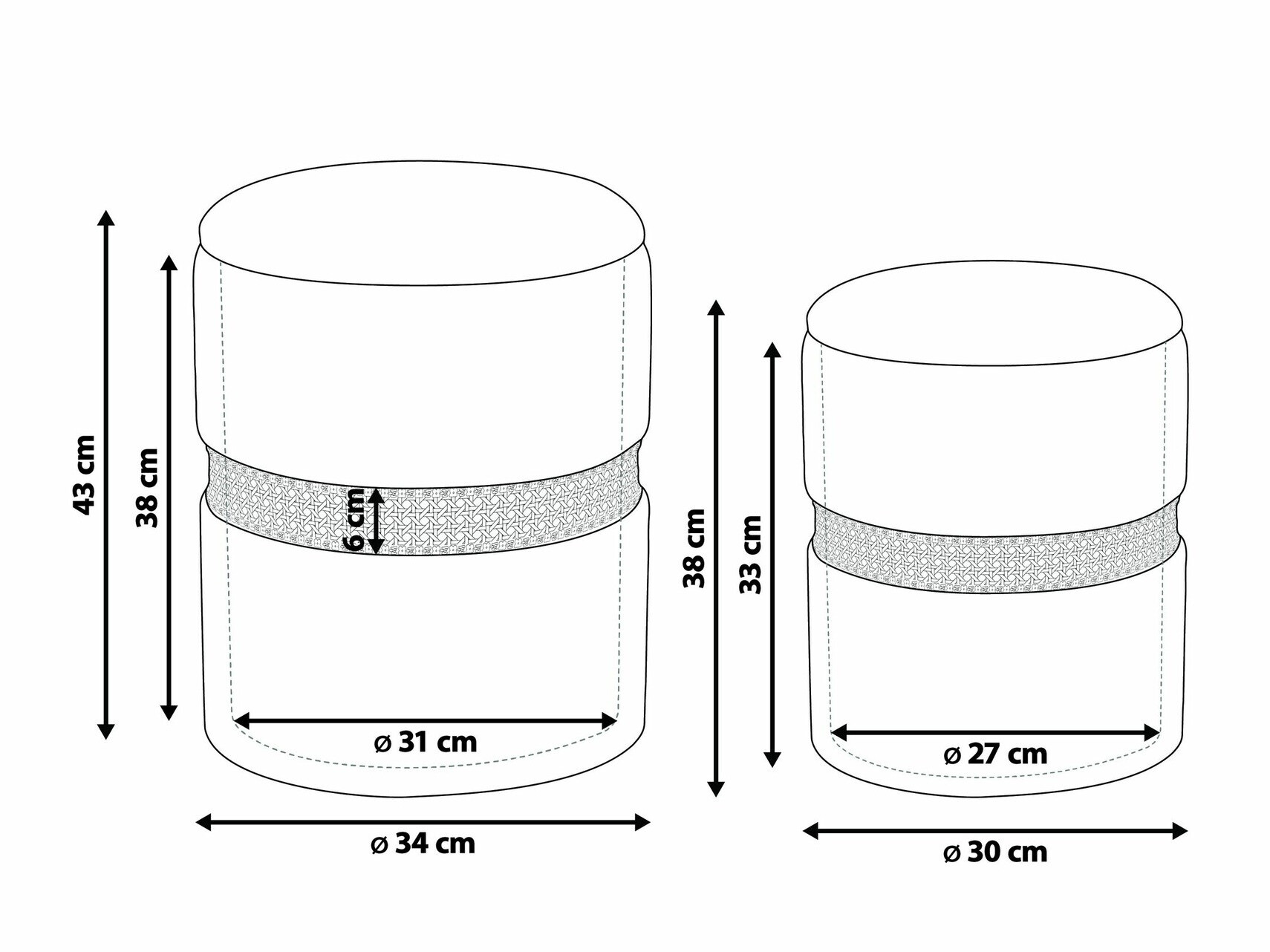 Tumbade komplekt Berwyn 1600 (Taupe)