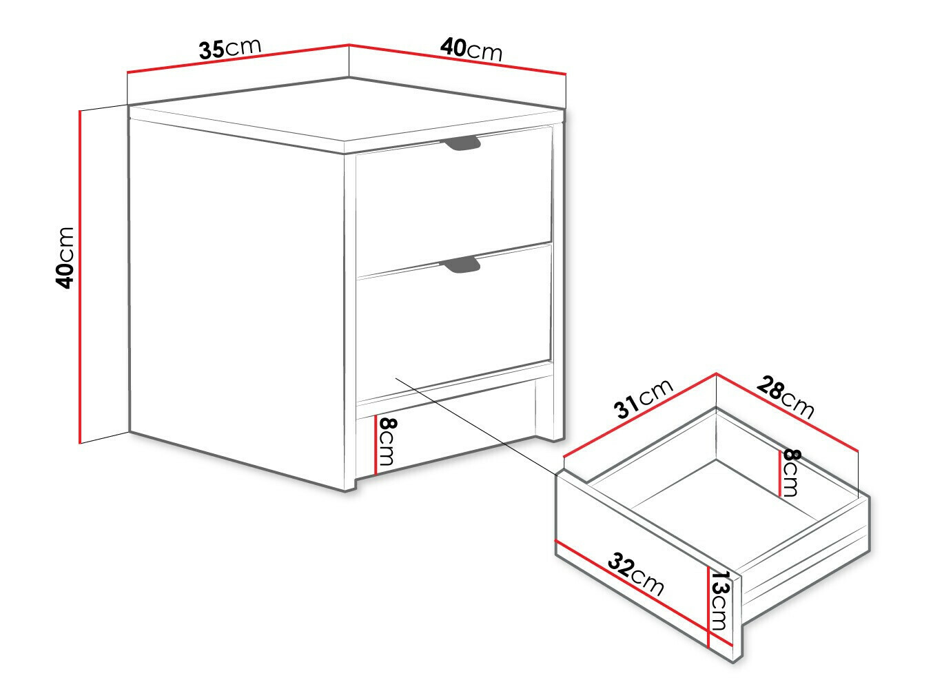 Öökapp Comfivo Papilio (Valge)