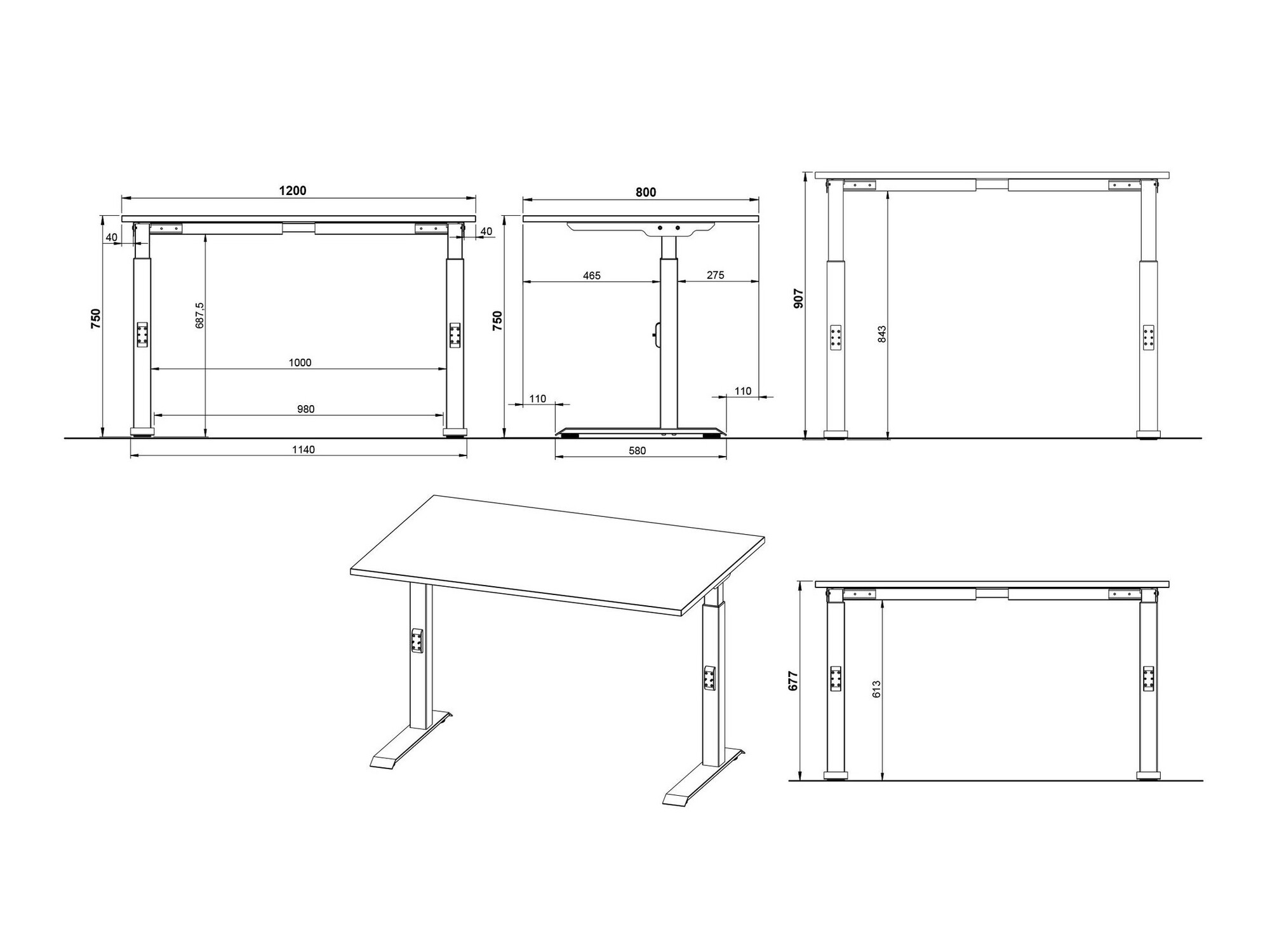 Kirjutuslaud Sacramento 420 (Navarra tamm + Valge)
