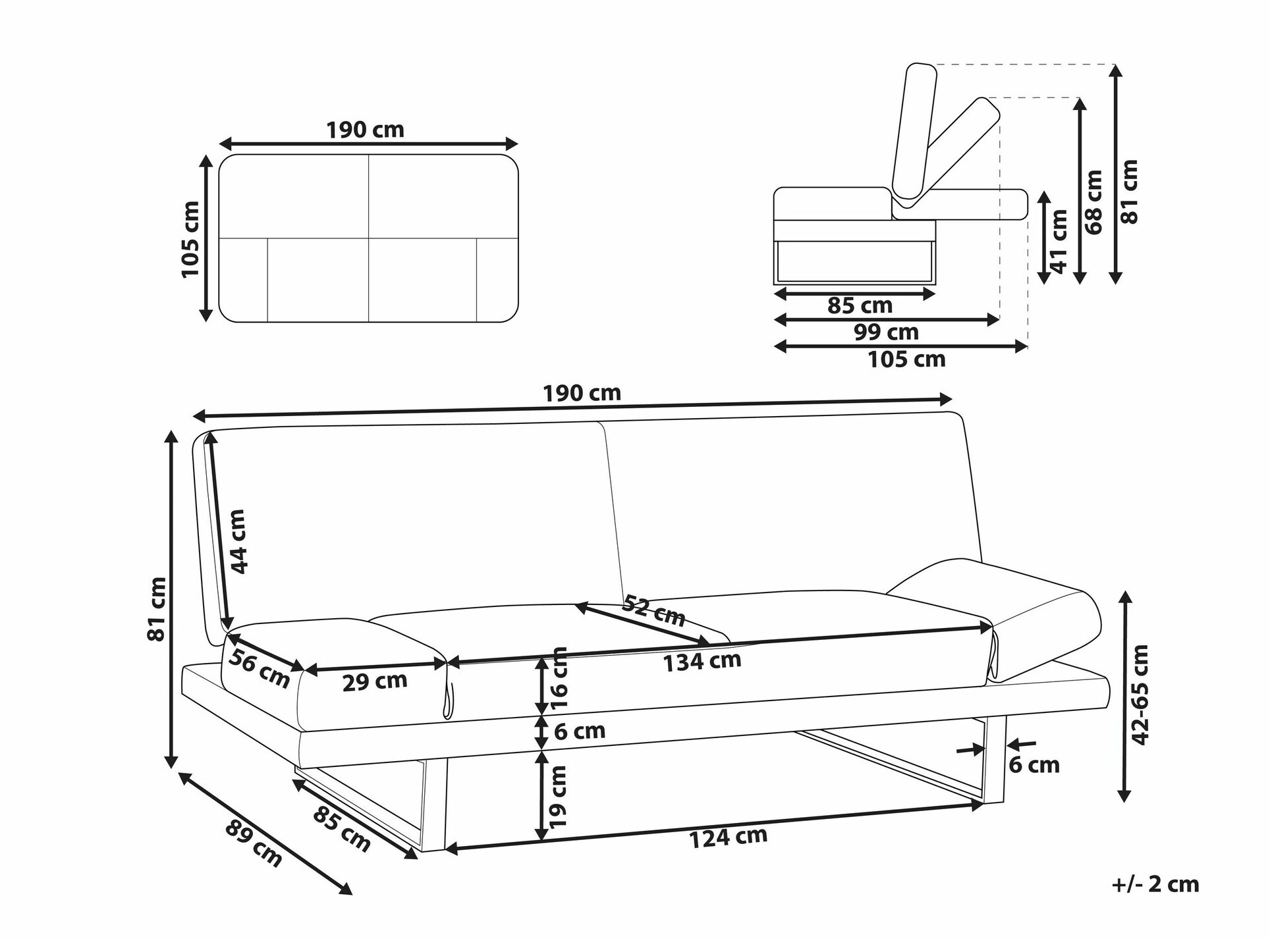 Diivanvoodi Berwyn 1646 (Tumesinine)