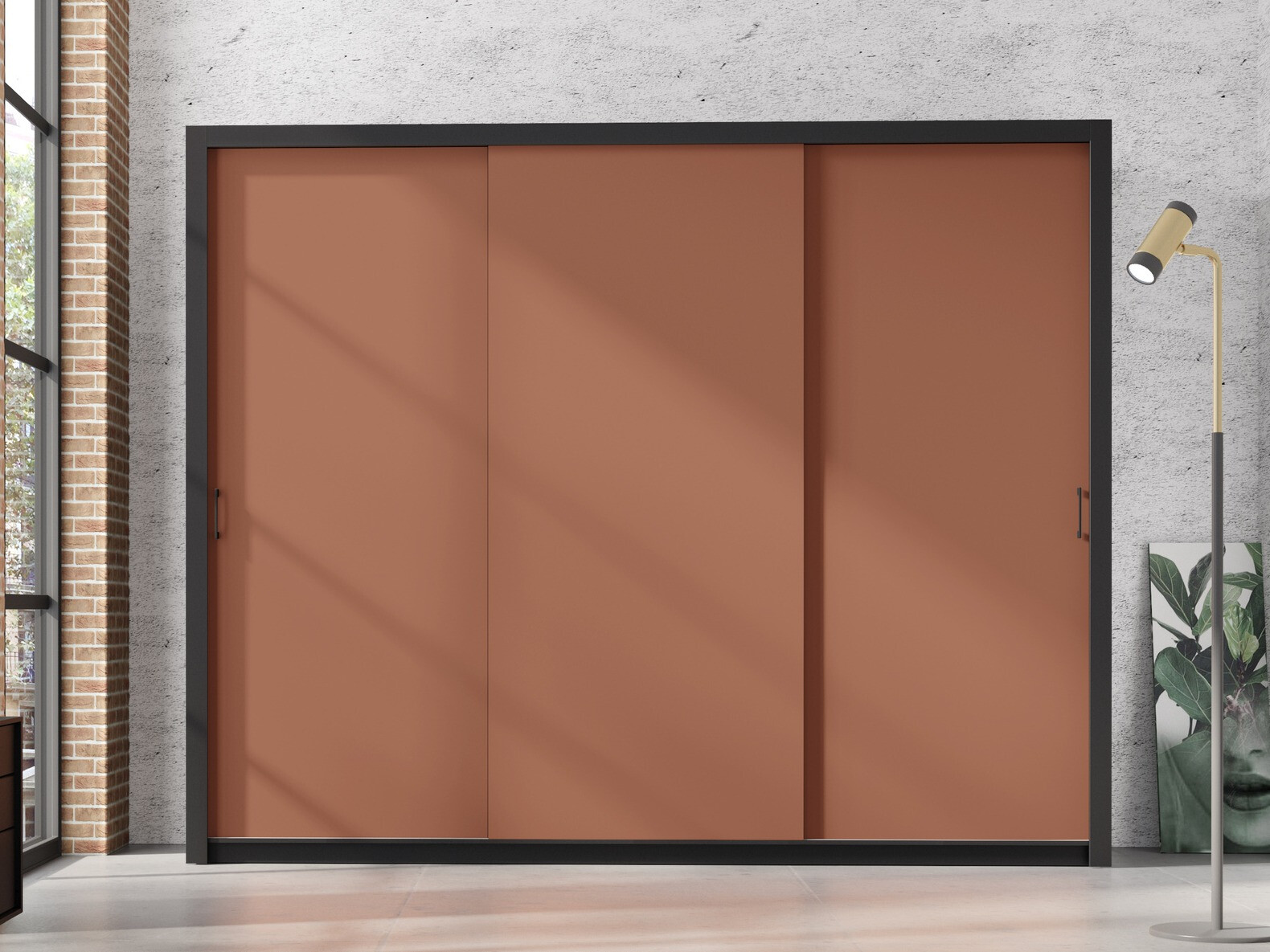 Riidekapp Murrieta 193 (Must + Pruun)