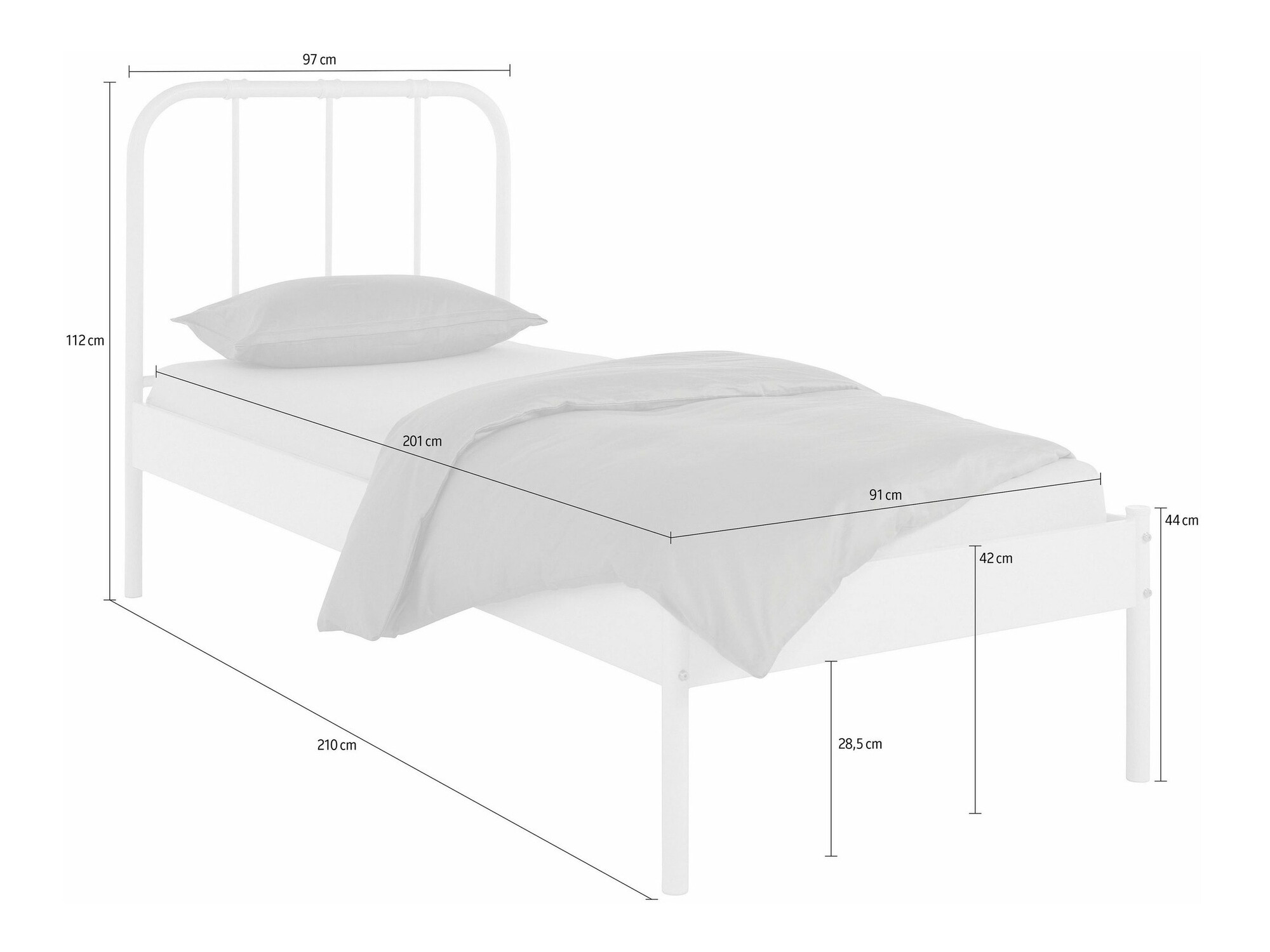 Voodi Denton 1265 (Must)