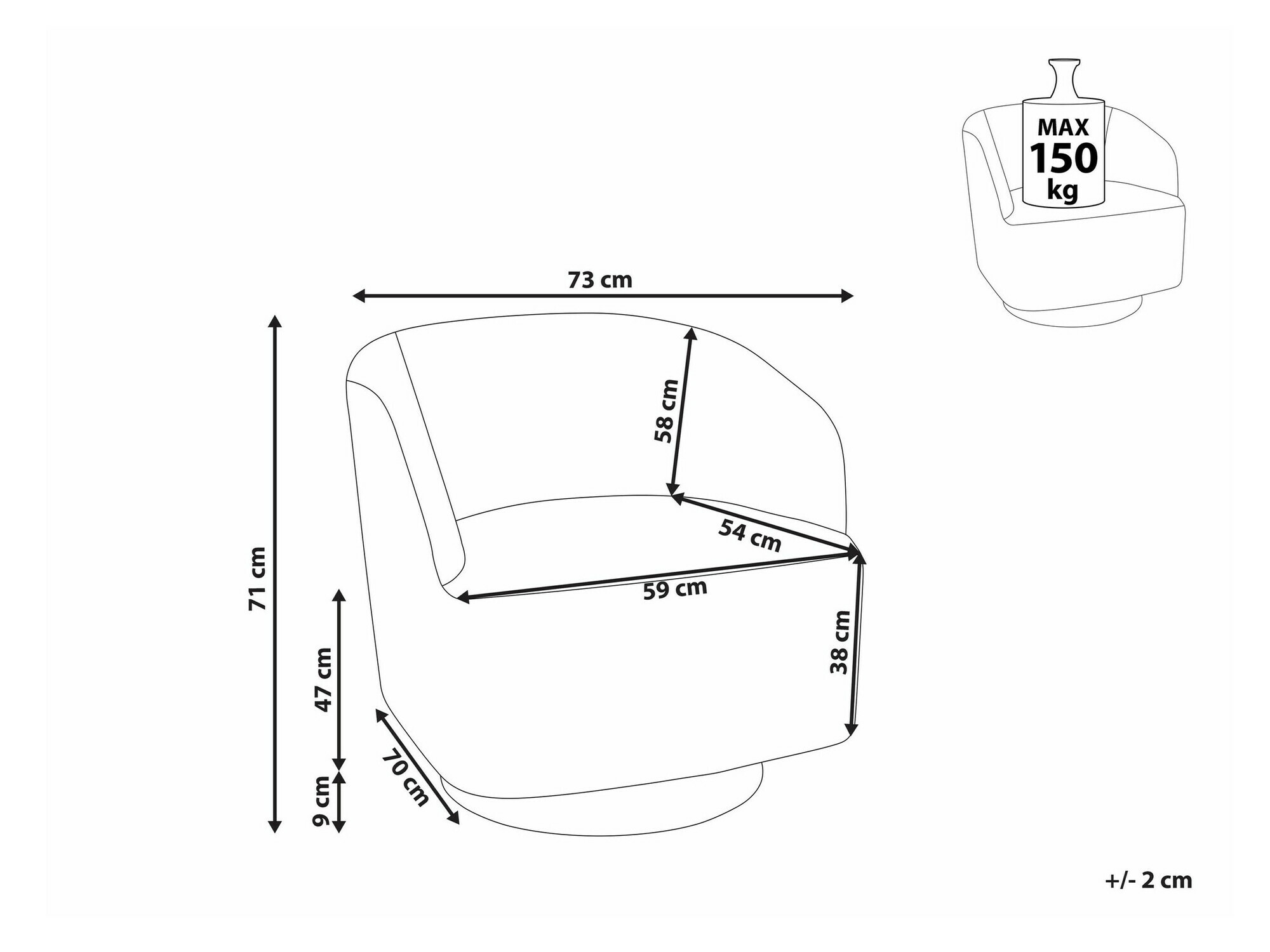 Tugitool Berwyn 1372 (Valge)