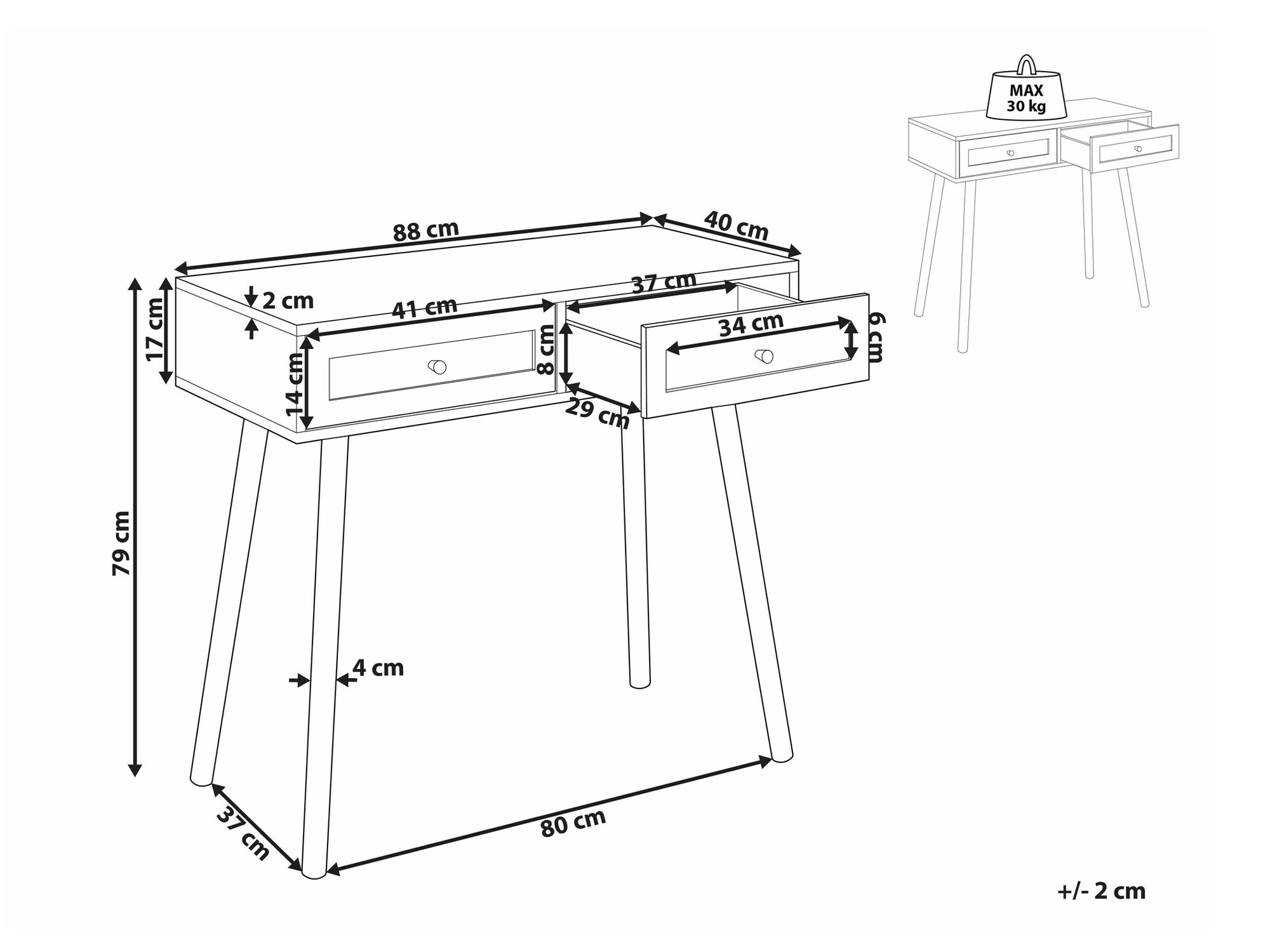 Konsoollaud Berwyn 1664