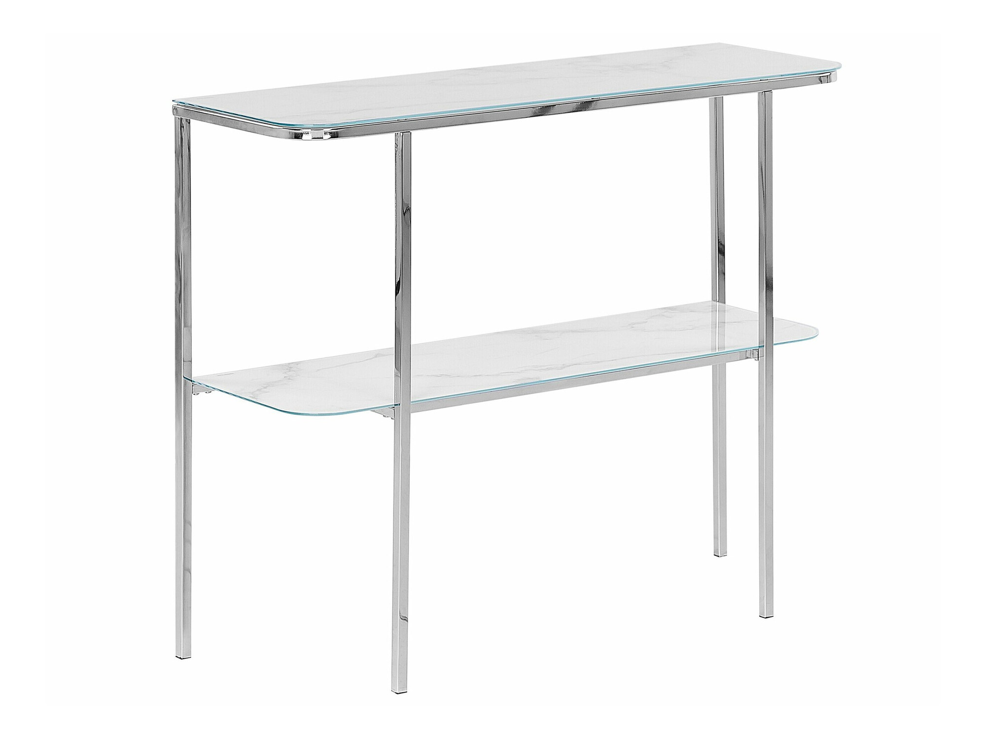 Konsoollaud Berwyn 1669 (Hõbedane + Valge marmor)