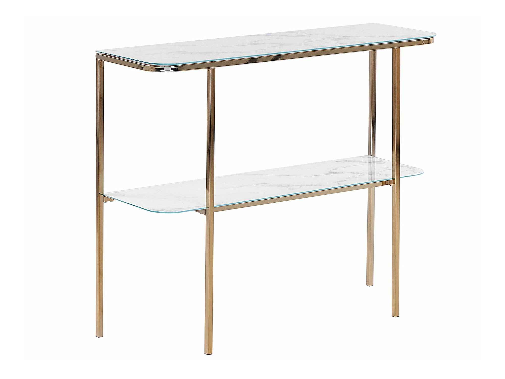 Konsoollaud Berwyn 1669 (Kuldne + Valge marmor)