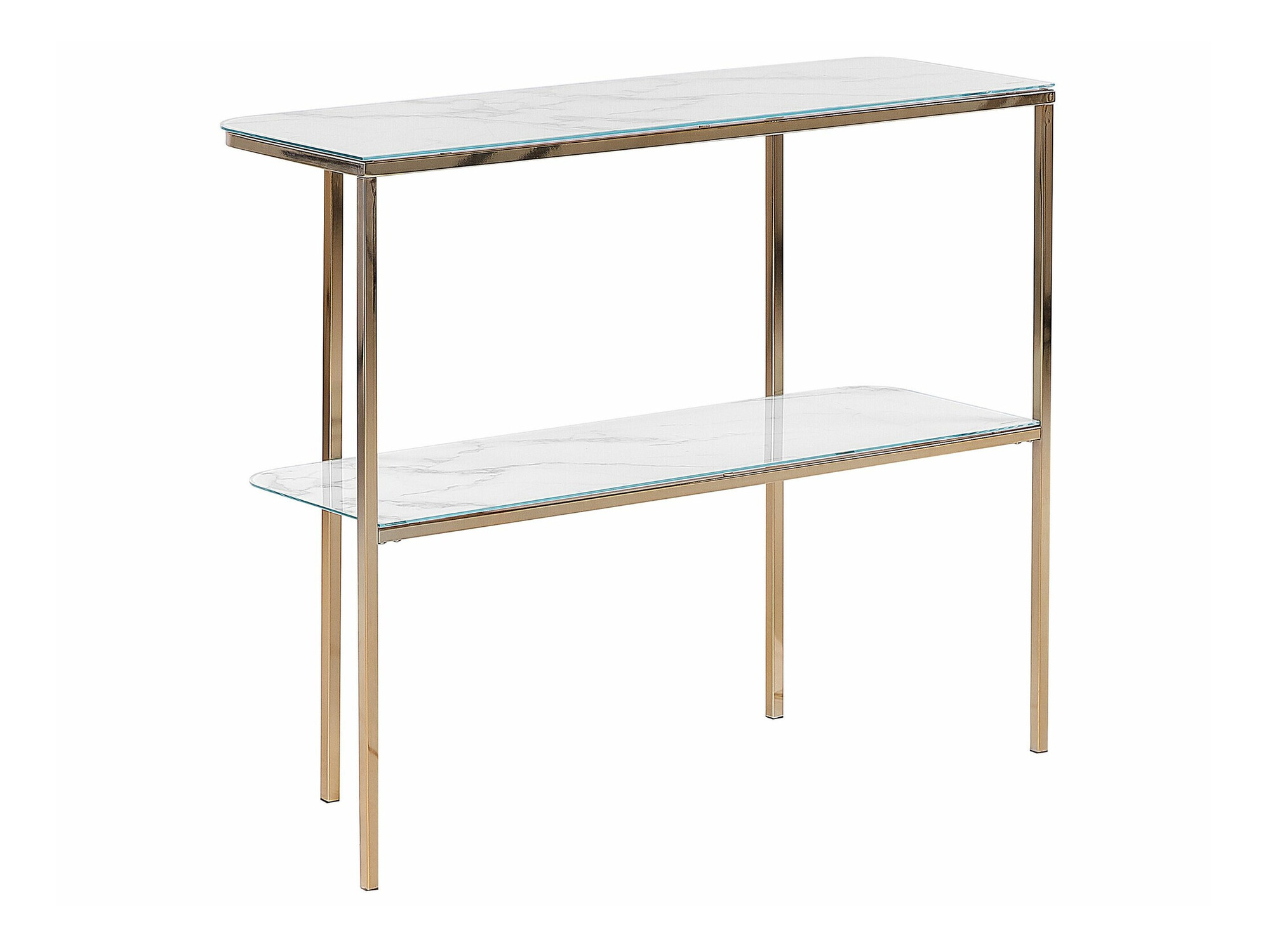 Konsoollaud Berwyn 1669 (Kuldne + Valge marmor)