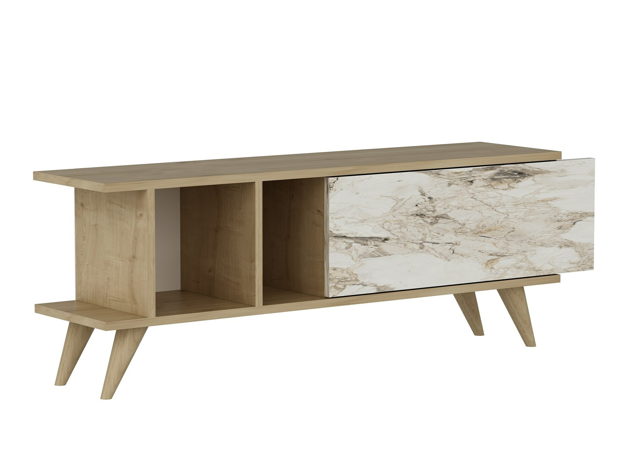 TV-alus Kailua 1952 (Tamm + Valge marmor)