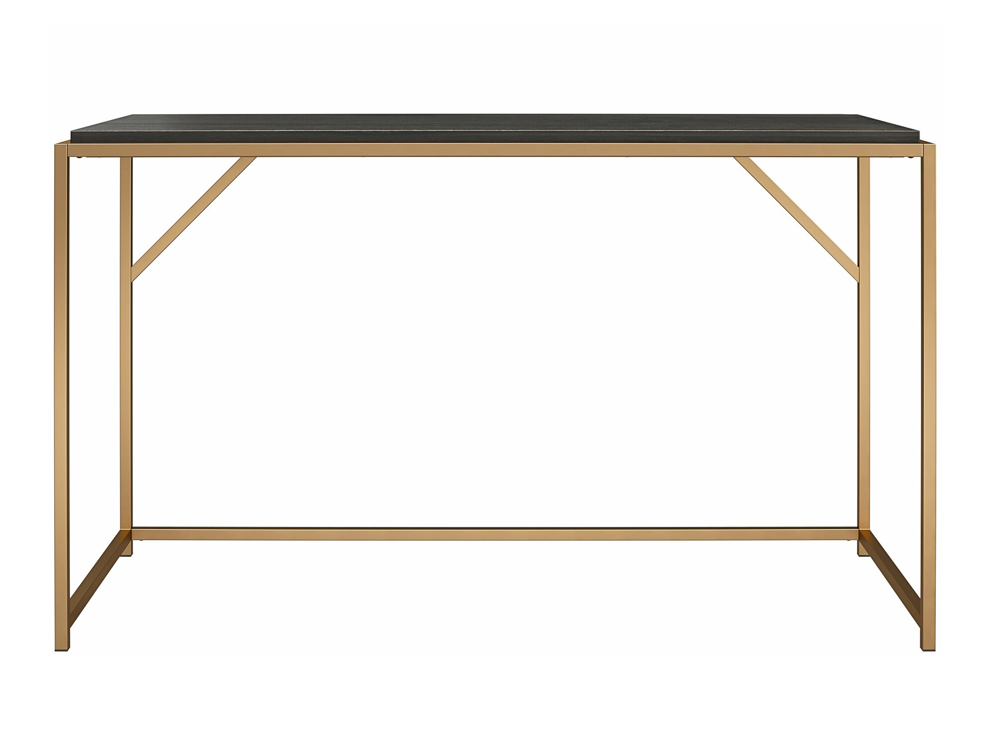 Kirjutuslaud Tulsa 637 (Tumepruun + Kuldne)