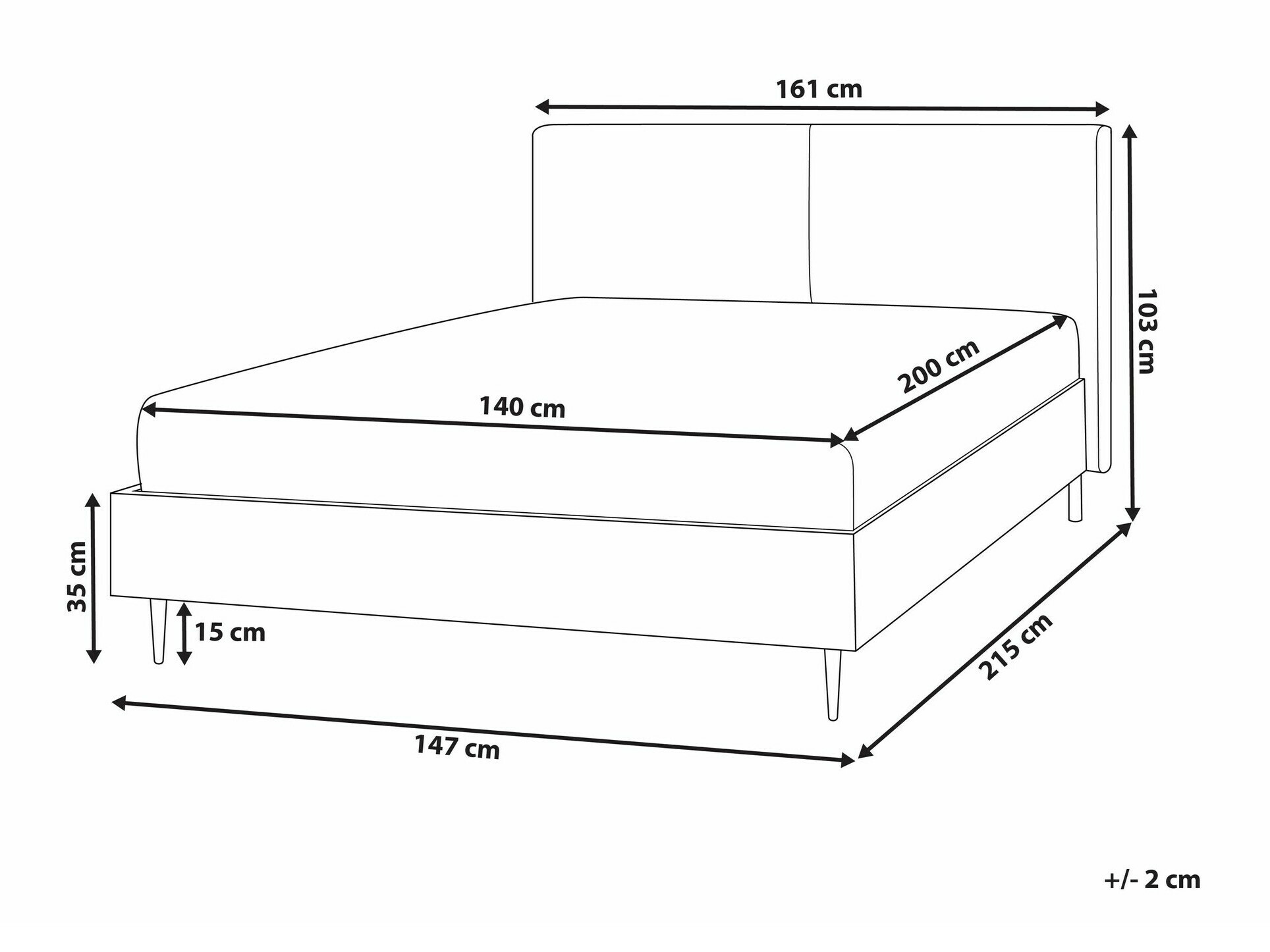 Voodi Berwyn 1674 (Helepruun)