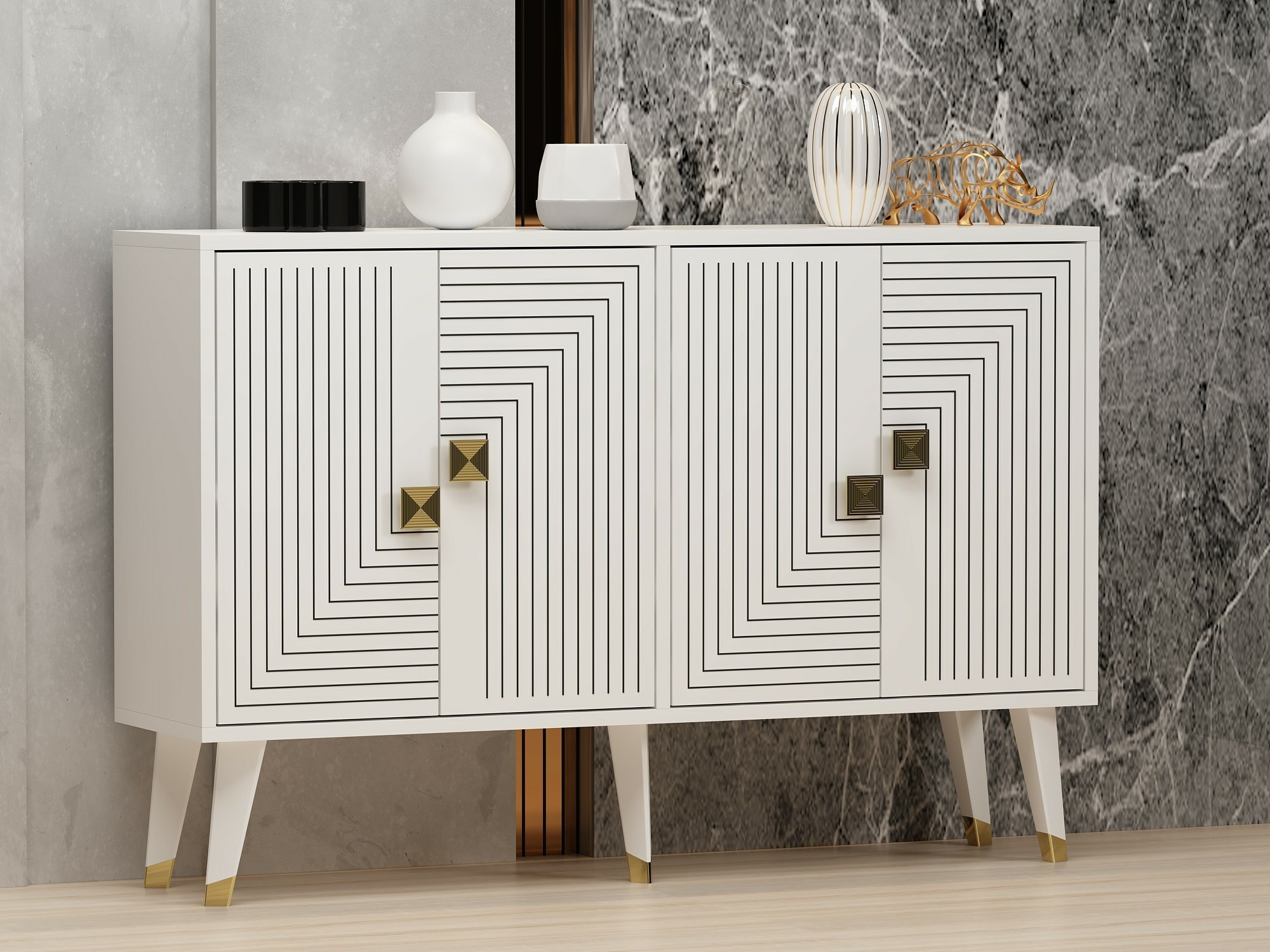 Kapp Dunliru 105 (Valge + Kuldne)