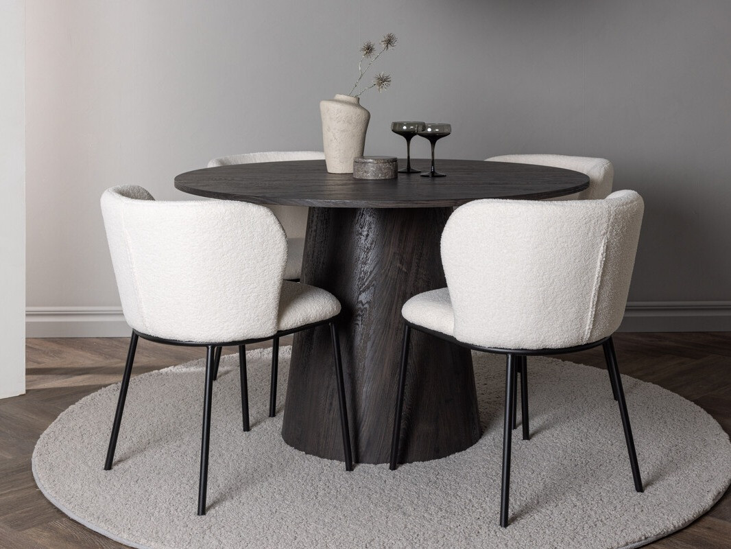 Söögitoakomplekt Dallas 4314 (Tumepruun)