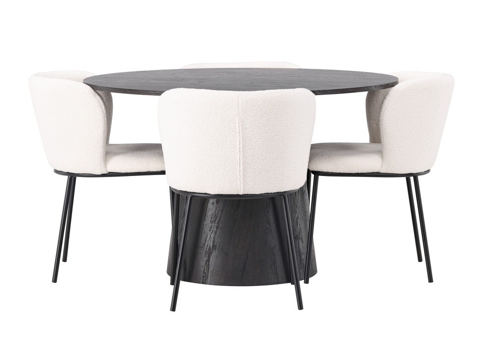 Söögitoakomplekt Dallas 4314 (Tumepruun)