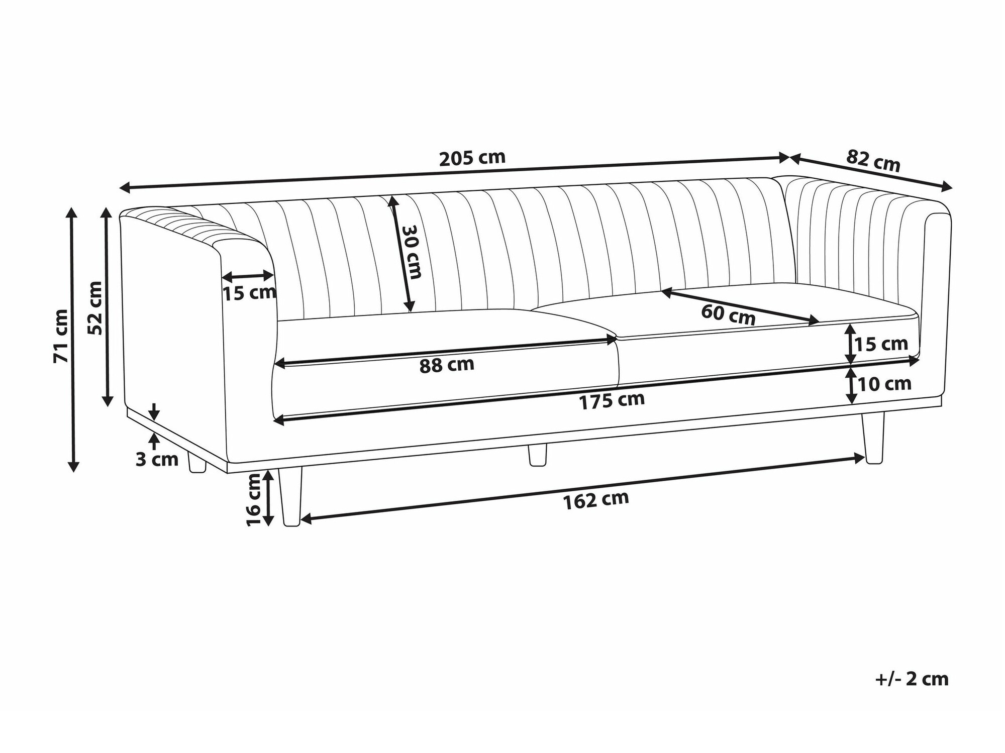 Diivan Berwyn 1682 (Beež)