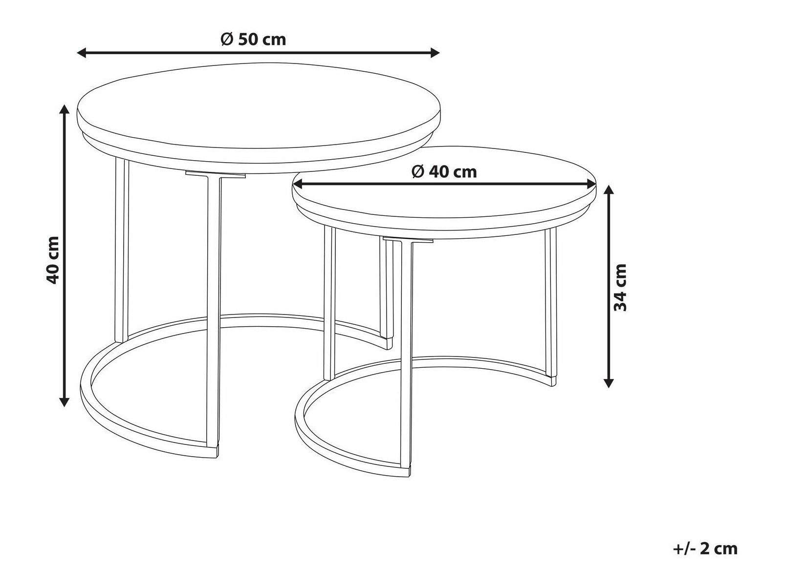 Diivanilaudade komplekt Berwyn 1677