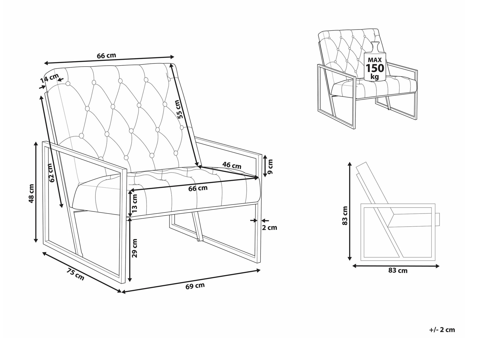 Tugitool Berwyn 1755 (Roheline)