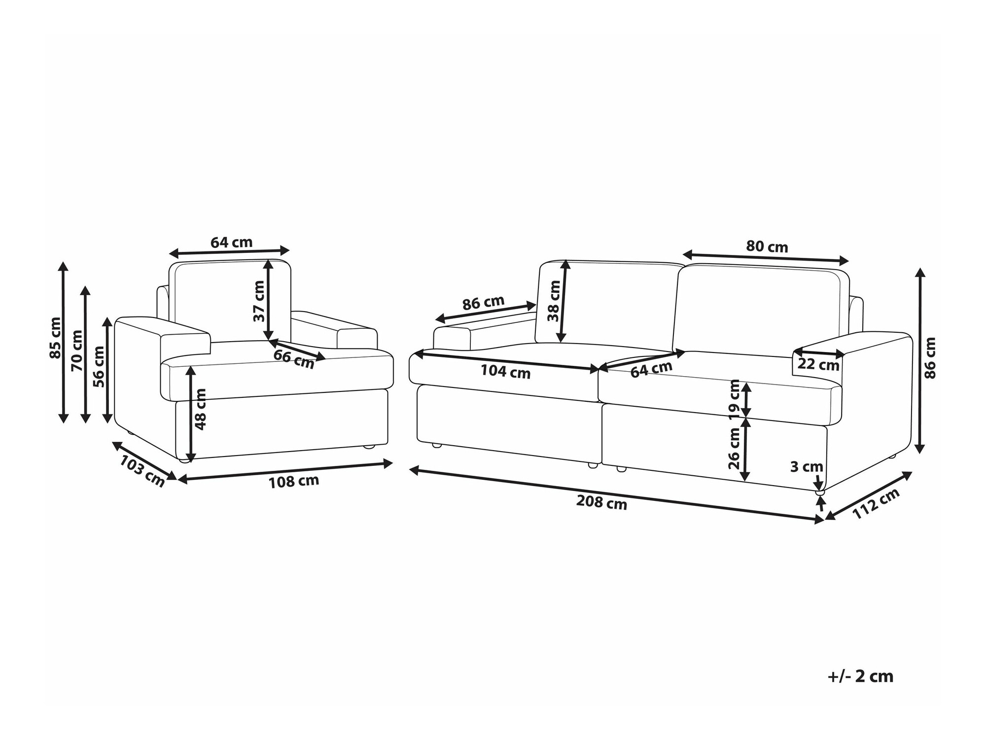 Pehme mööbli komplekt Berwyn 1692 (Helehall)