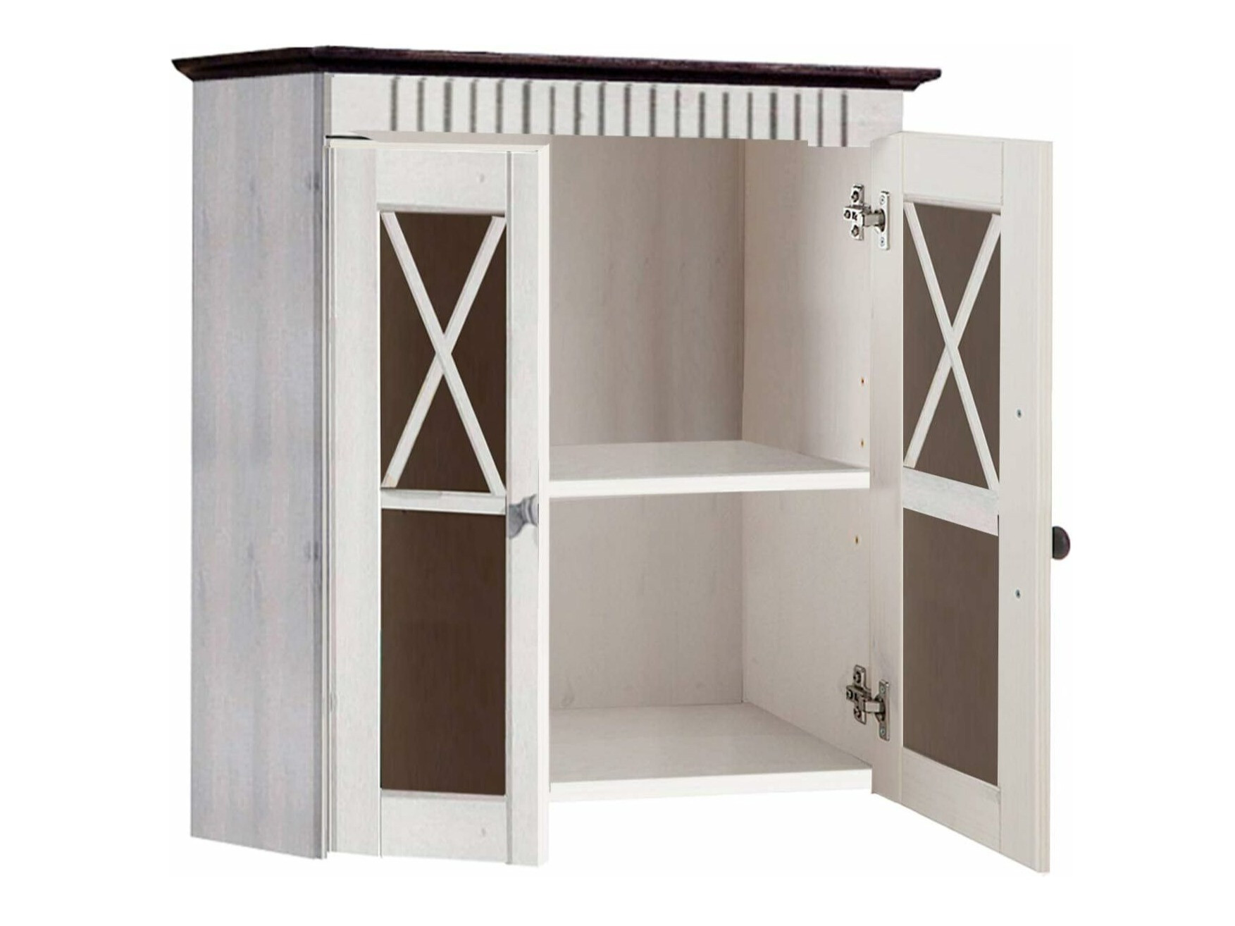 Vannitoa seinakapp Deletri 102 (Valge + Havana Tamm)