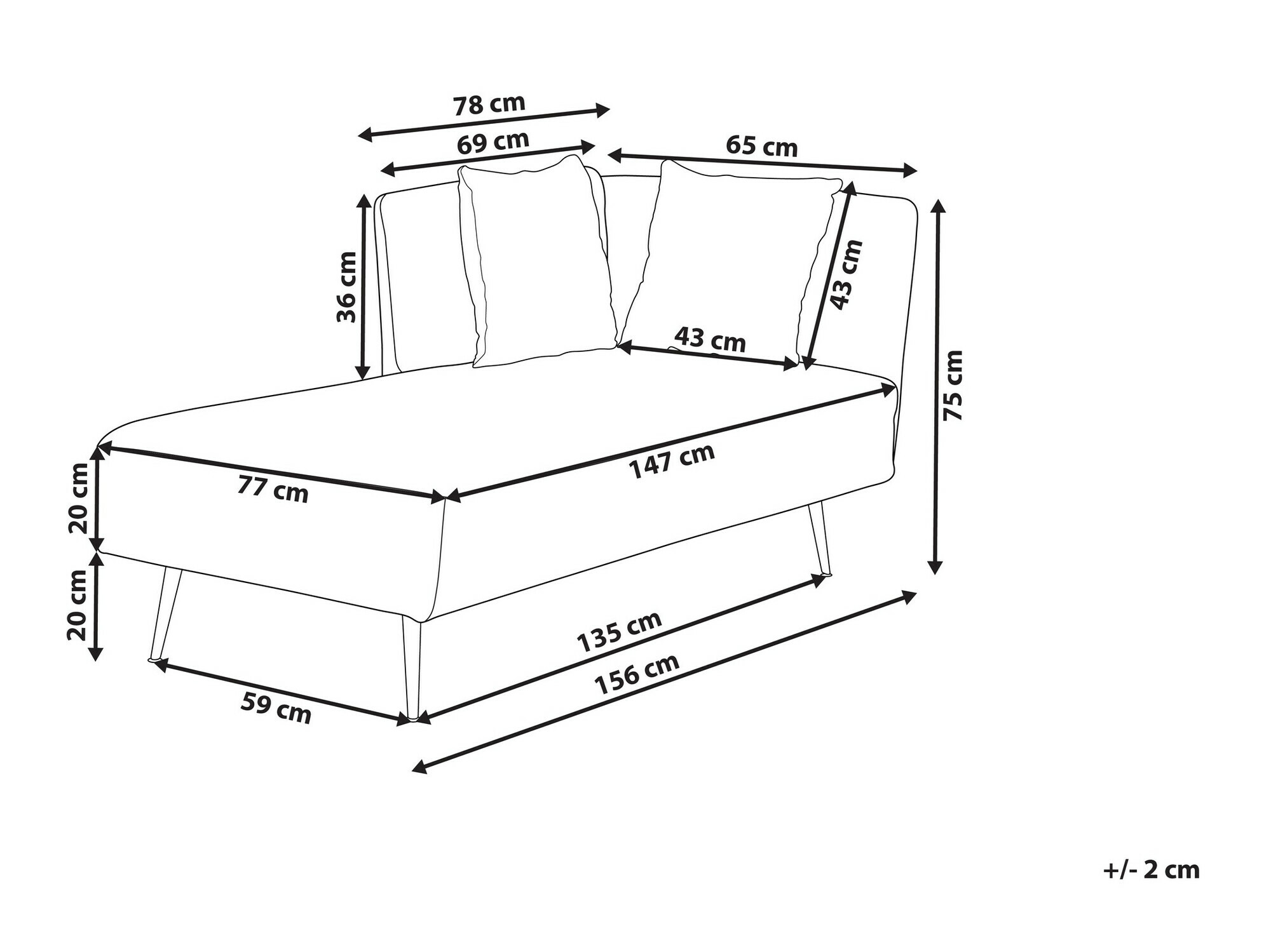 Kušett Berwyn 1062 (Beež)