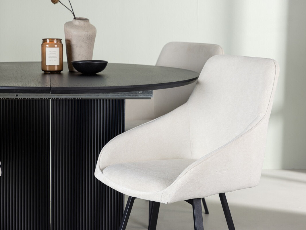 Söögitoakomplekt Dallas 4335 (Must + Beež)